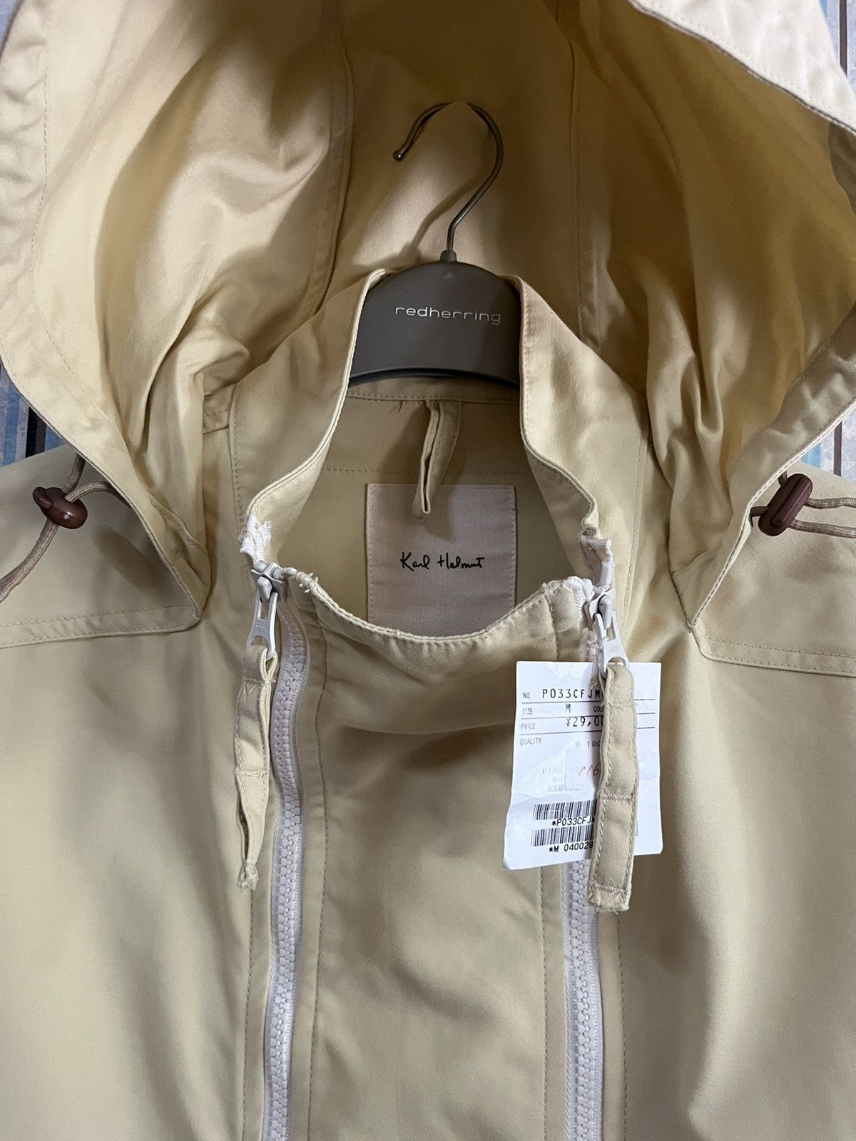 Karl Helmut Drawstring double zip utility apparel nwt #F3 Size US M / EU 48-50 / 2 - 5 Thumbnail