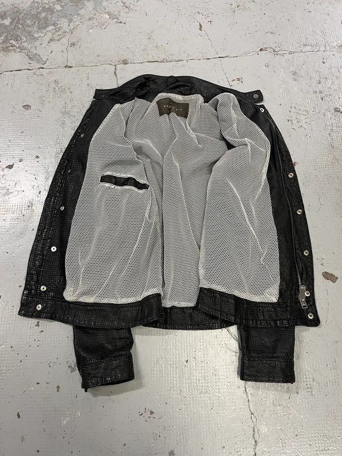 Giorgio Brato Giorgio Brato Black Perforated Leather Biker Jacket Size US M / EU 48-50 / 2 - 9 Thumbnail