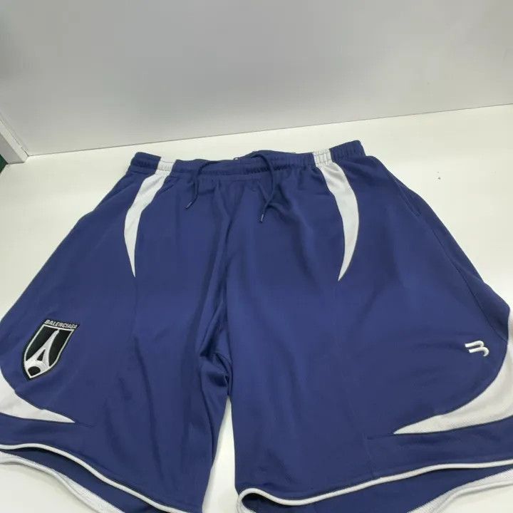 Balenciaga Balenciaga Blue Color Block Casual Shorts 0079-2507 Size US 34 / EU 50 - 5 Thumbnail