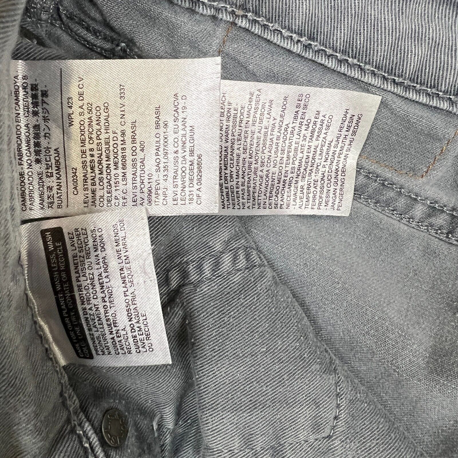 Levi's × Vintage Levi's 508 Jeans 31x30 Regular Taper Lightweight Denim Pants Size US 30 / EU 46 - 9 Thumbnail