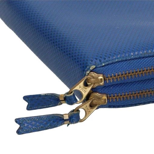 Comme des Garcons Wallet Round Zipper Long Blue Size ONE SIZE - 7 Thumbnail