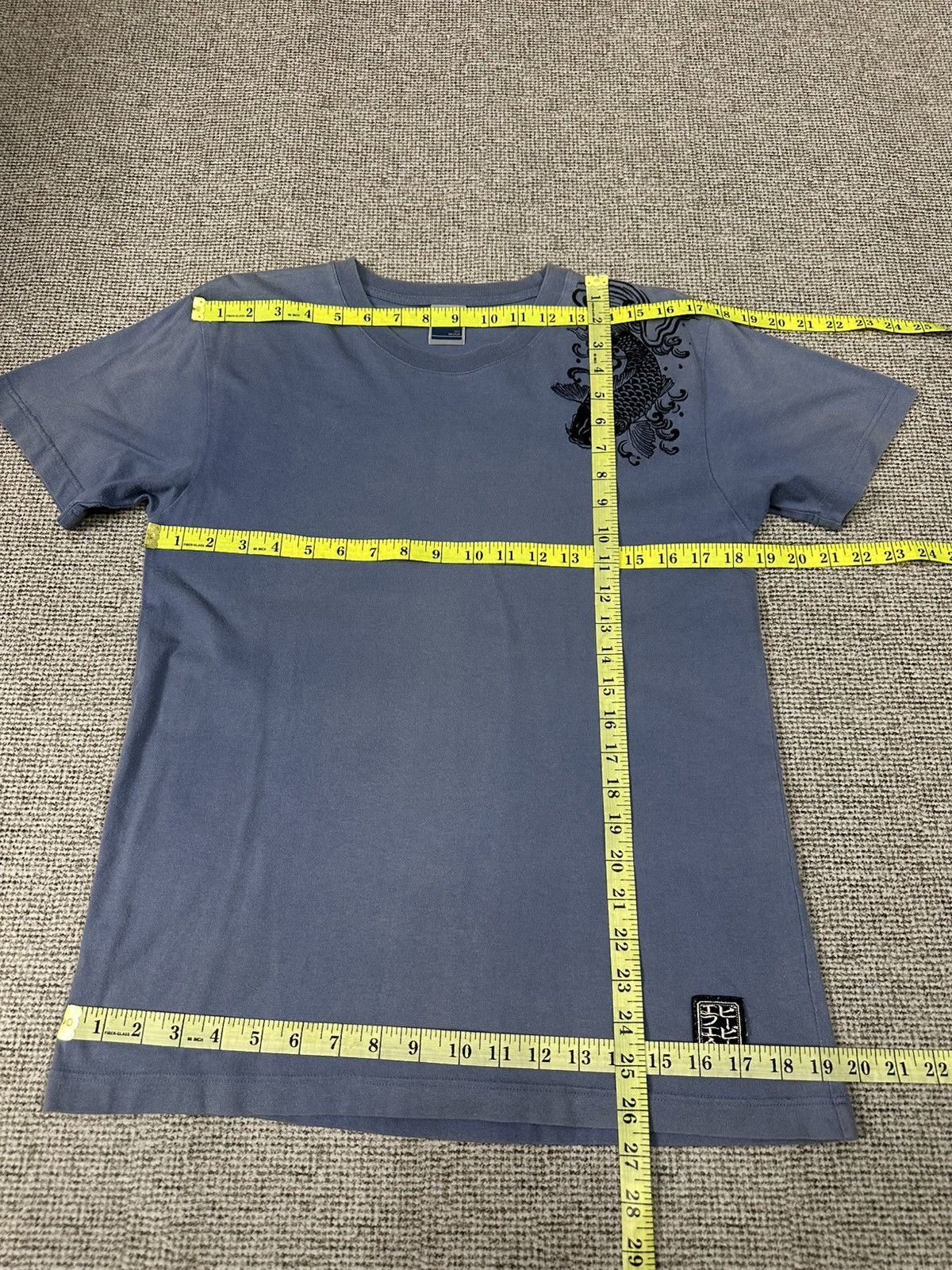PPFM PPFM Japanese Sakura Koi Fish Embroidery Tshirt A1022 Size US M / EU 48-50 / 2 - 5 Thumbnail