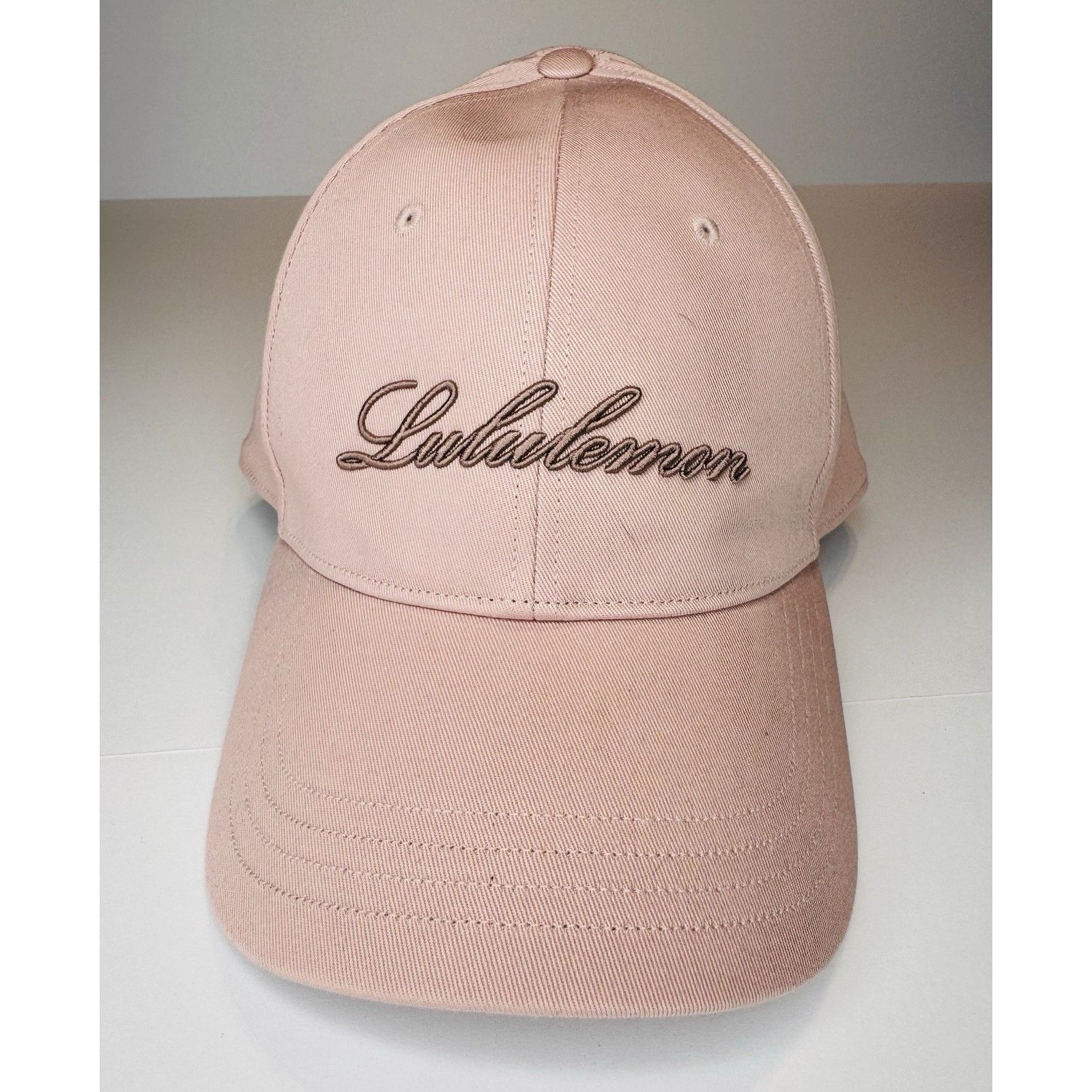 Lululemon Lululemon Structured Ball Cap Script Pastel Pink Hat L/XL Size ONE SIZE - 1 Thumbnail