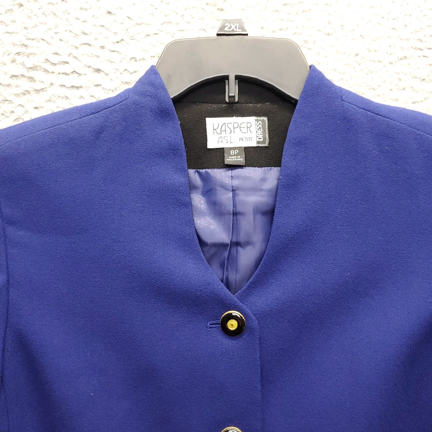 Kasper Kasper A.S.L. 2 Piece Suit Blazer & Skirt Womens Size 8P Multicolor Single-Breasted Shoes? Size 30" / US 8 / IT 44 - 6 Thumbnail
