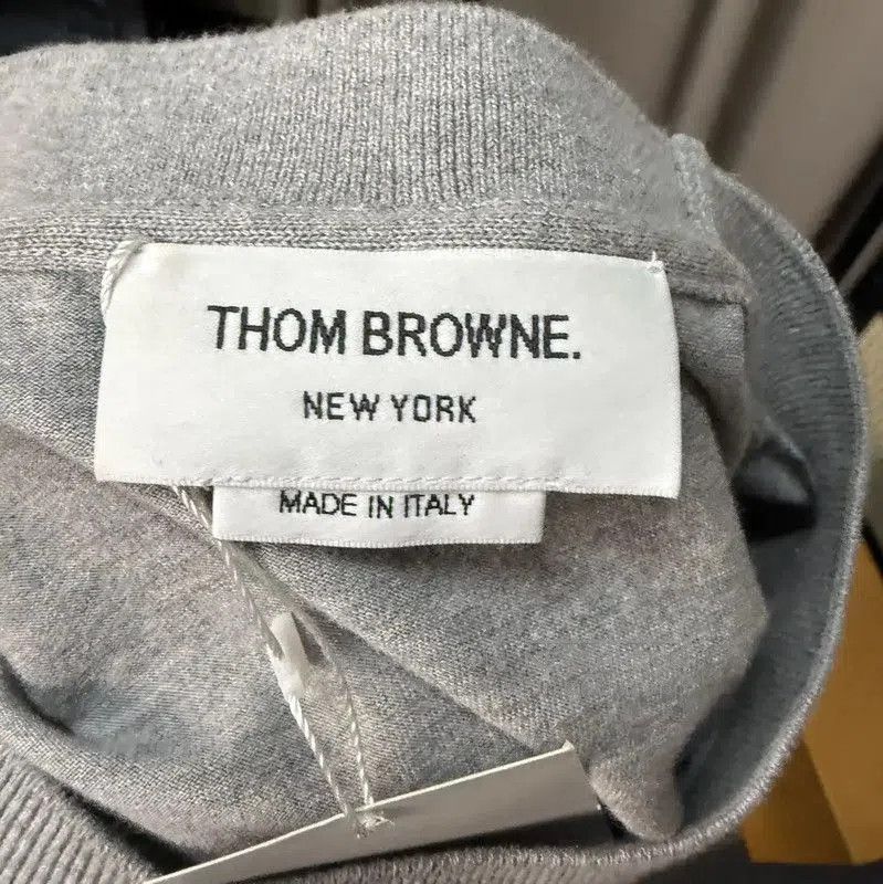 Thom Browne Thom Browne Gray Cotton T-Shirt for Women . Size S / US 4 / IT 40 - 3 Thumbnail