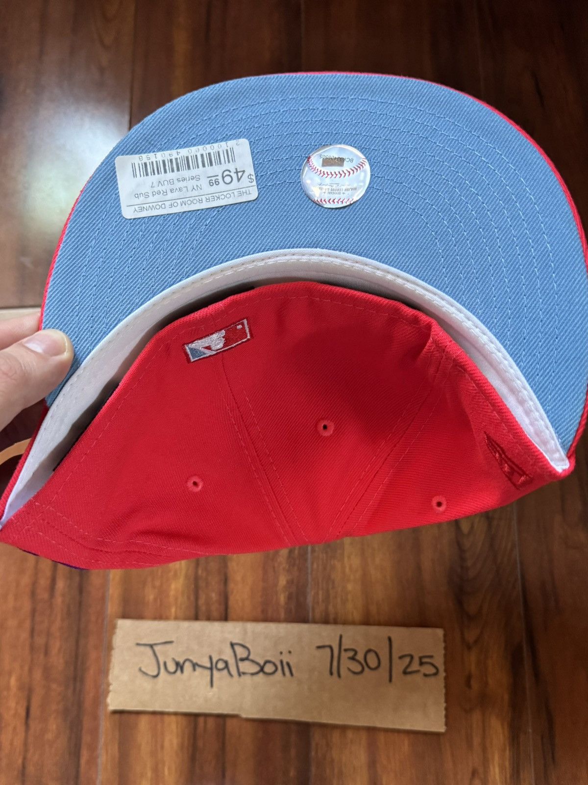 Hat Club Size 7 NY Yankees 2000 Subway Series Jae Tips Blue UV Size ONE SIZE - 4 Thumbnail