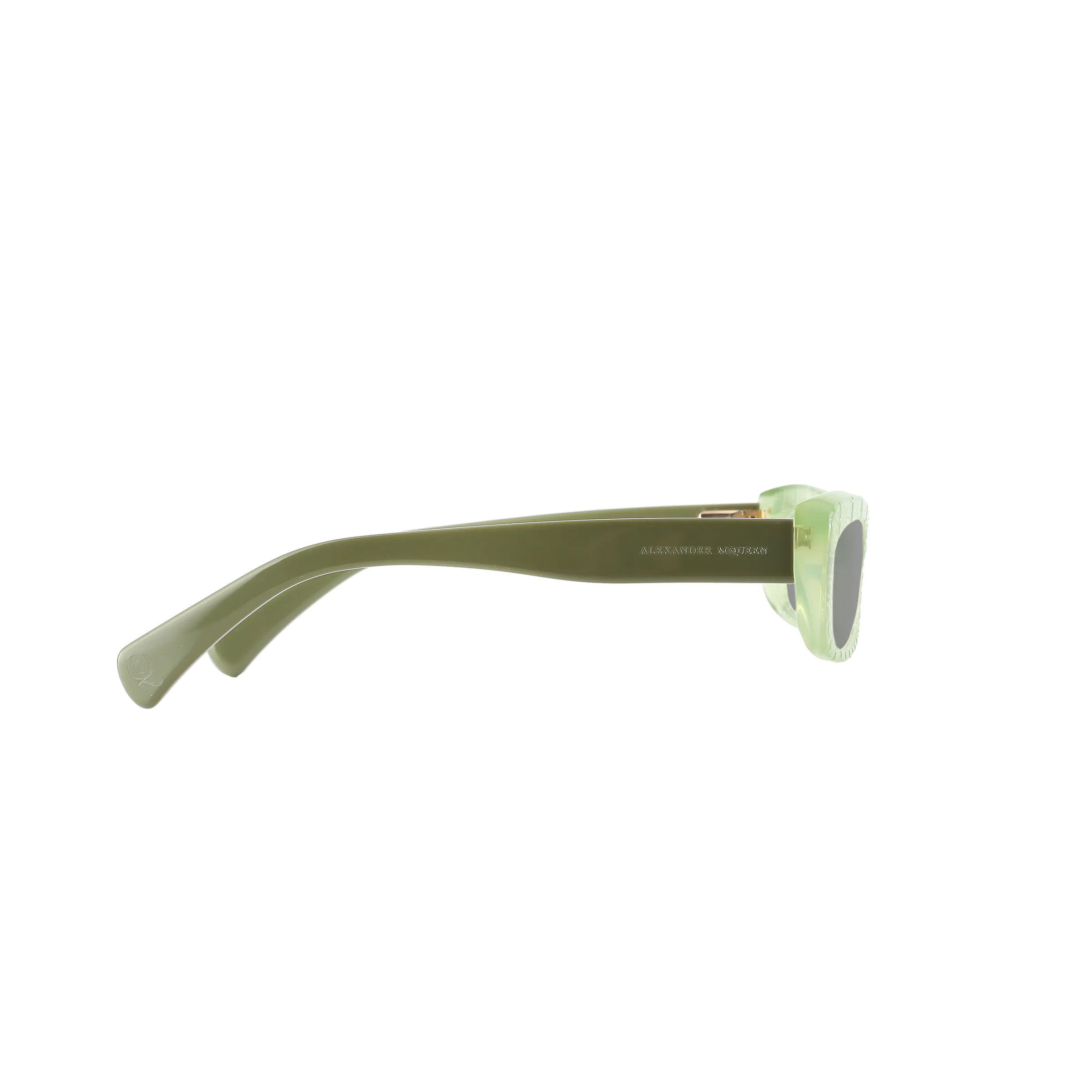 Alexander McQueen Alexander McQueen ’00s Transparent Green Cat Eye Sunglasses Size ONE SIZE - 3 Thumbnail