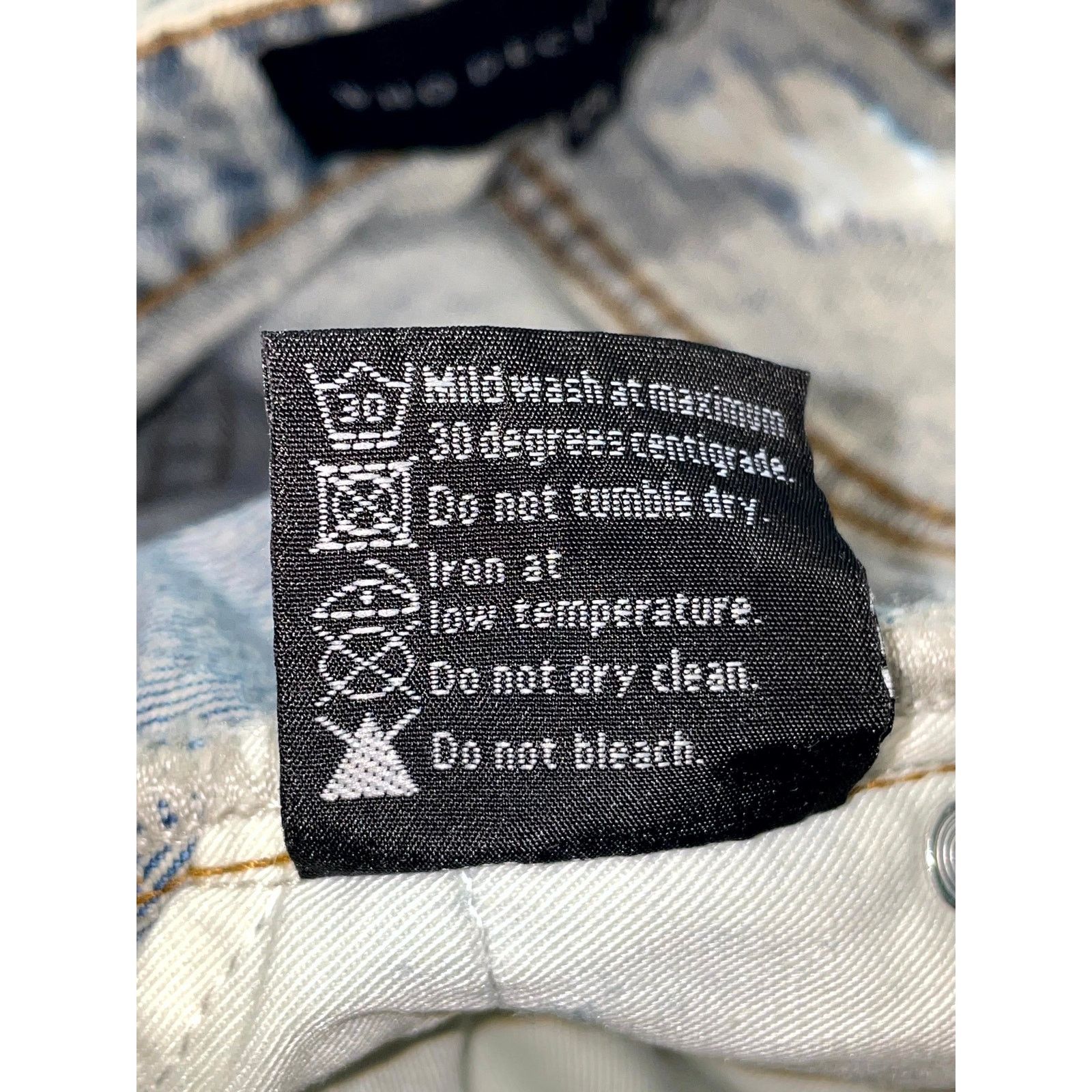 Who Decides War WDW Ultra Flare Scripture Denim Light Wash Jeans Size US 28 / EU 44 - 6 Thumbnail
