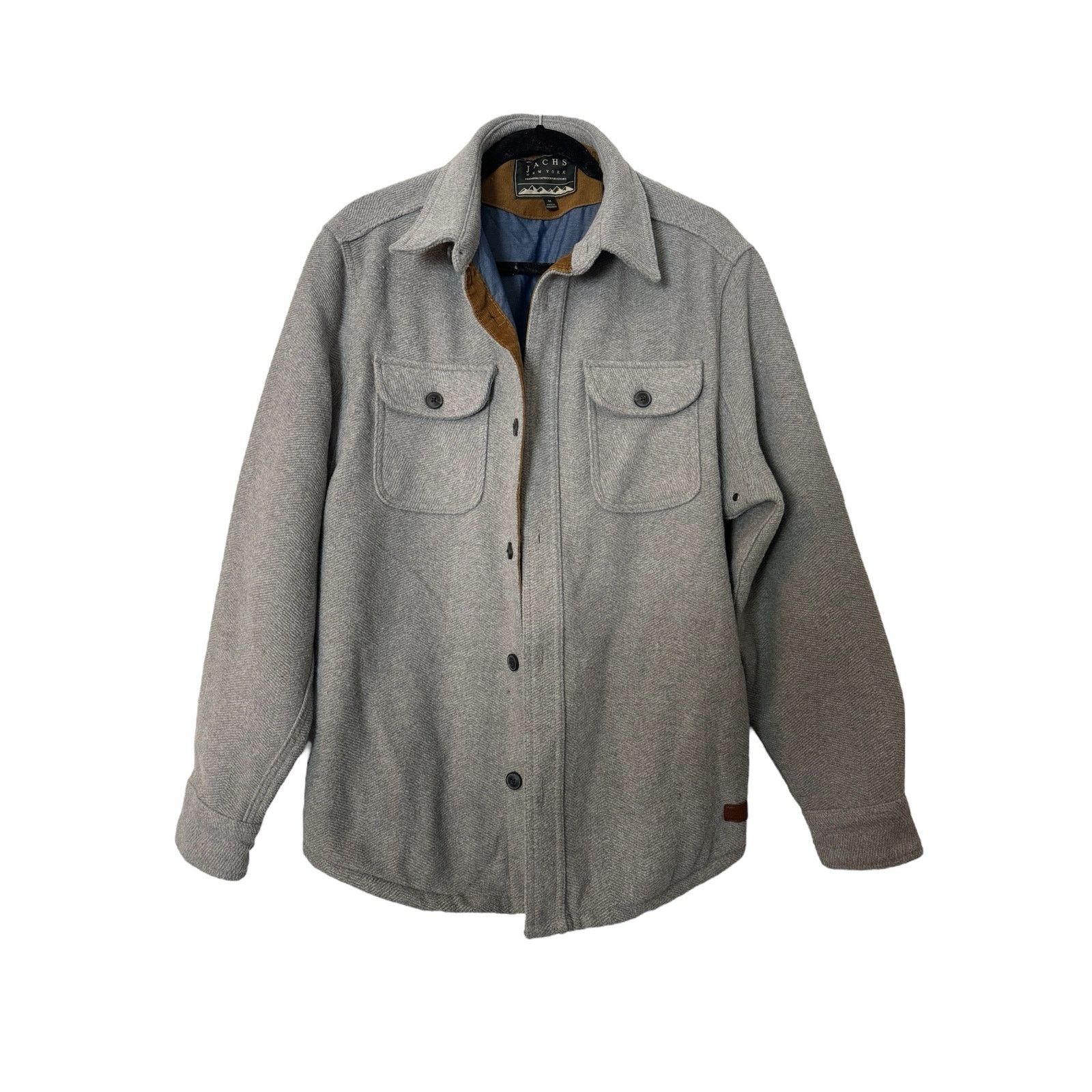 JACHS NY JACHS New York Fully Lined Wool Blend Shirt Jacket Gray MED Size US M / EU 48-50 / 2 - 1 Thumbnail