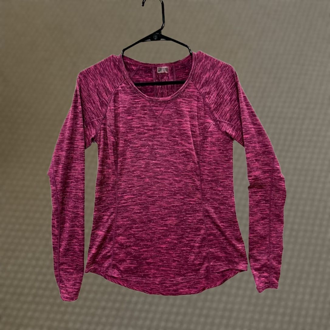 Marmot Marmot Womens Shirt Long Sleeve Pink Space Dye Compression Activewear Top S Size S / US 4 / IT 40 - 1 Thumbnail