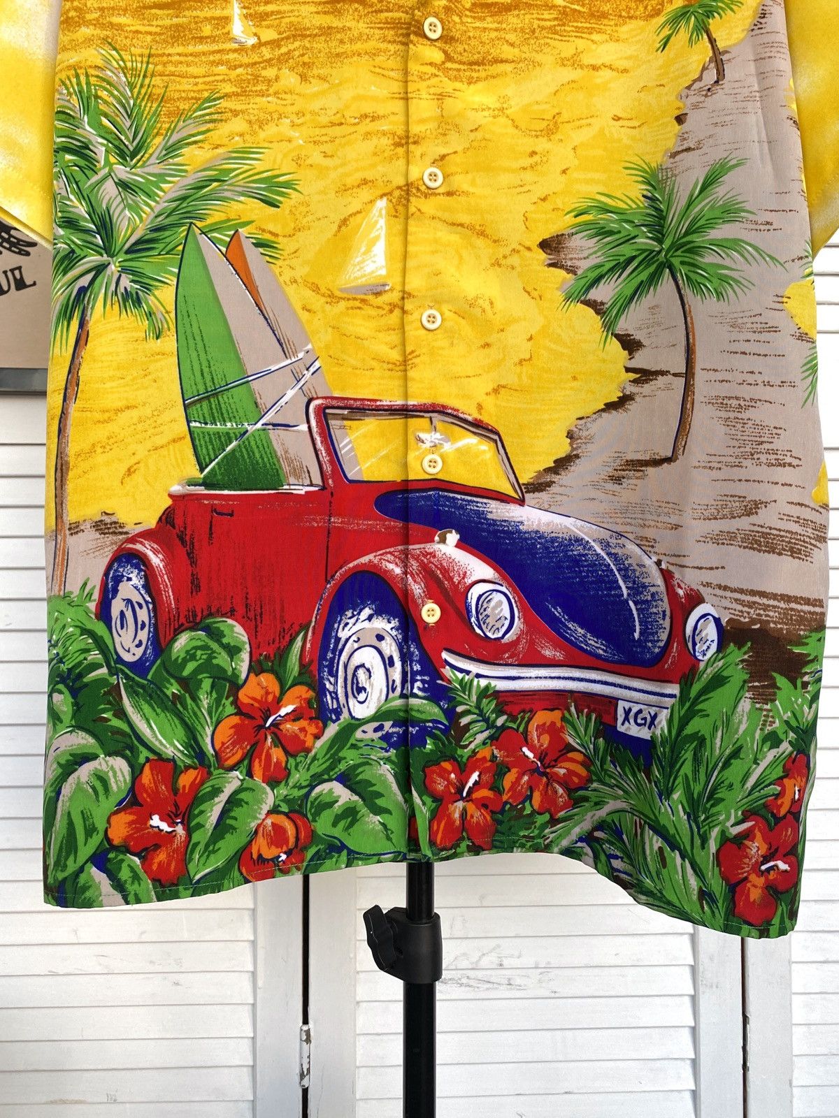 Vintage Vintage Rivaldi Hawaiian Shirt Surf Car Beach Aloha Sunset Size US XL / EU 56 / 4 - 4 Thumbnail