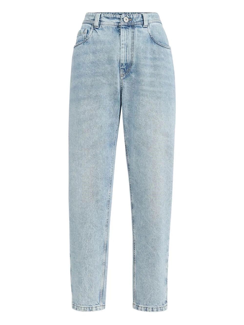 Brunello Cucinelli Baggy Tapered Jeans Size 28" / US 6 / IT 42 - 1 Thumbnail