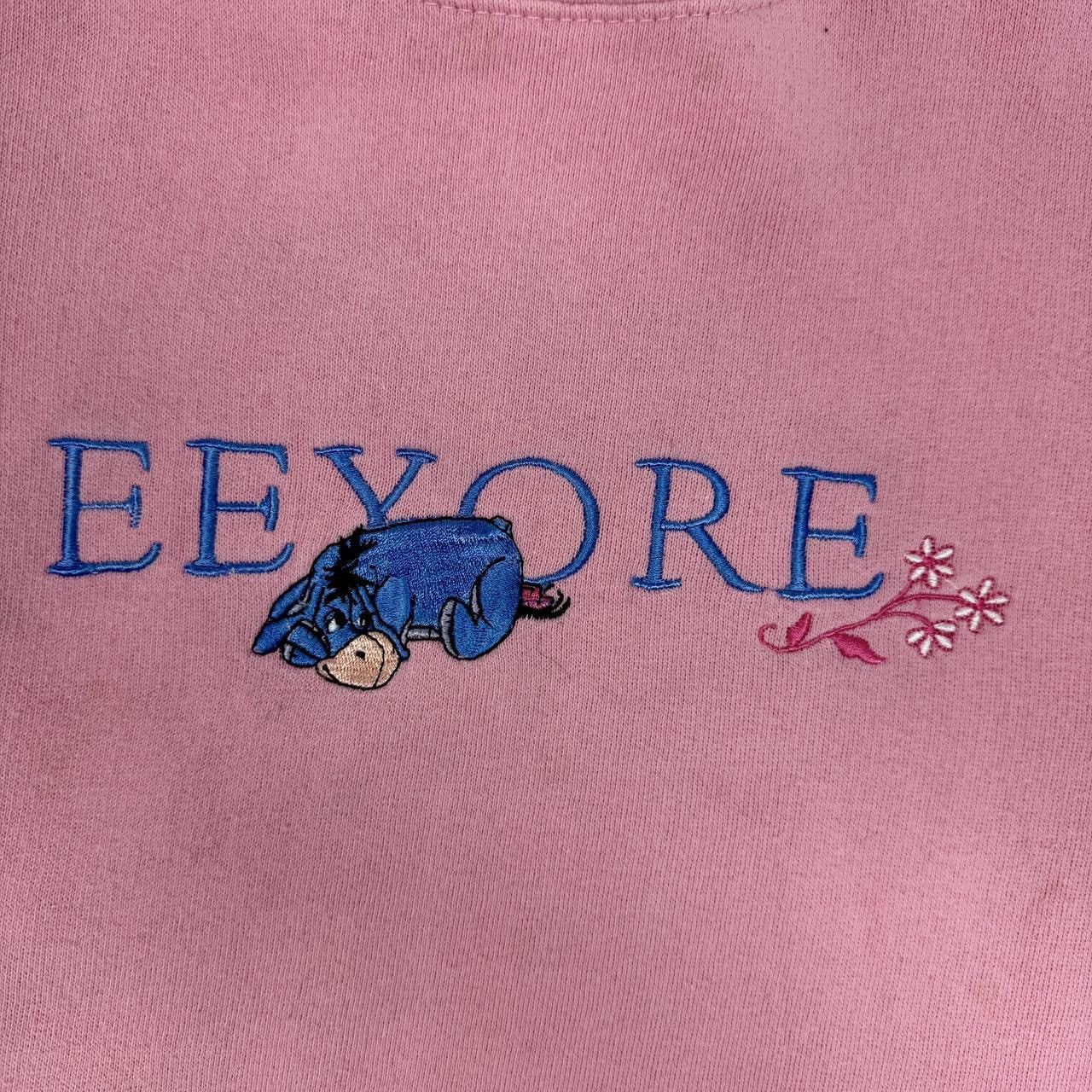 Disney 90s Disney Eeyore Green & Pink Crewneck Sweatshirt XL & XXL Size XL / US 12-14 / IT 48-50 - 2 Thumbnail