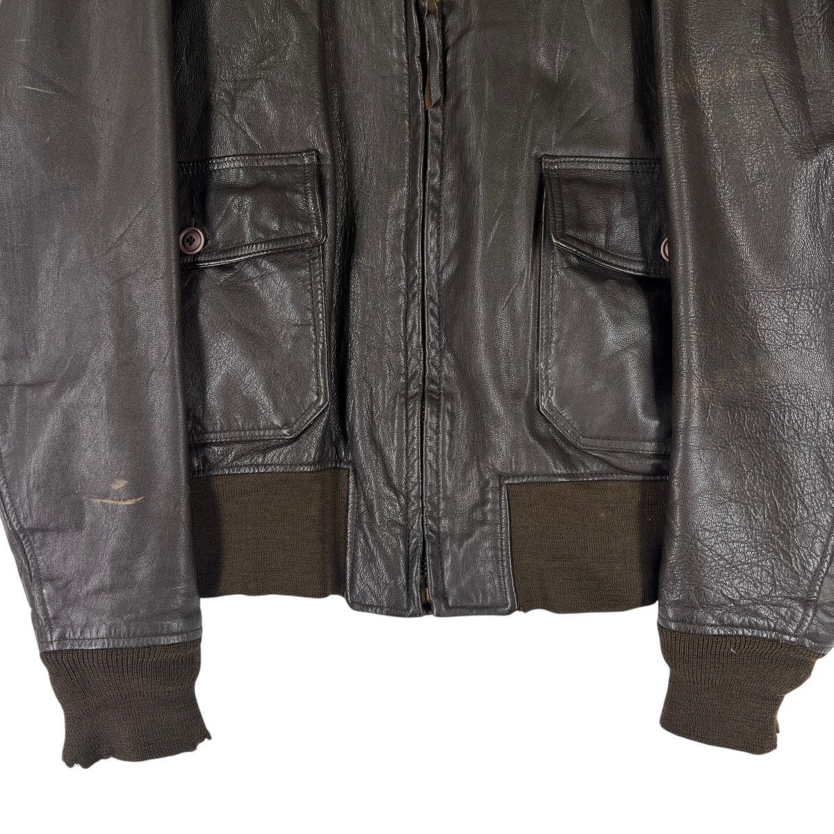 Cooper 🔥 Vintage Cooper G-1 Usn Leather Jacket Size 42R Size US L / EU 52-54 / 3 - 5 Thumbnail