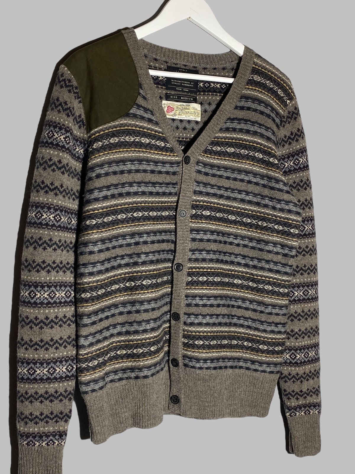 Allsaints All Saints by British Millerain Wool Linen Cotton Cardigan Size US M / EU 48-50 / 2 - 3 Thumbnail