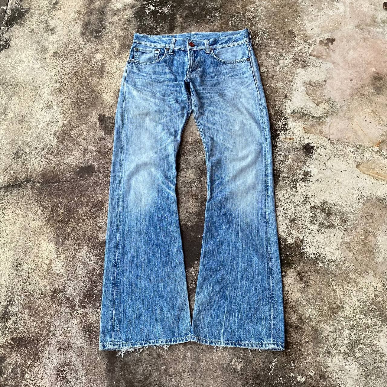 Edwin FLARED VINTAGE EDWIN JAPAN DENIM STONEWASH CLAWMARK BJ07-14 Size US 30 / EU 46 - 1 Thumbnail