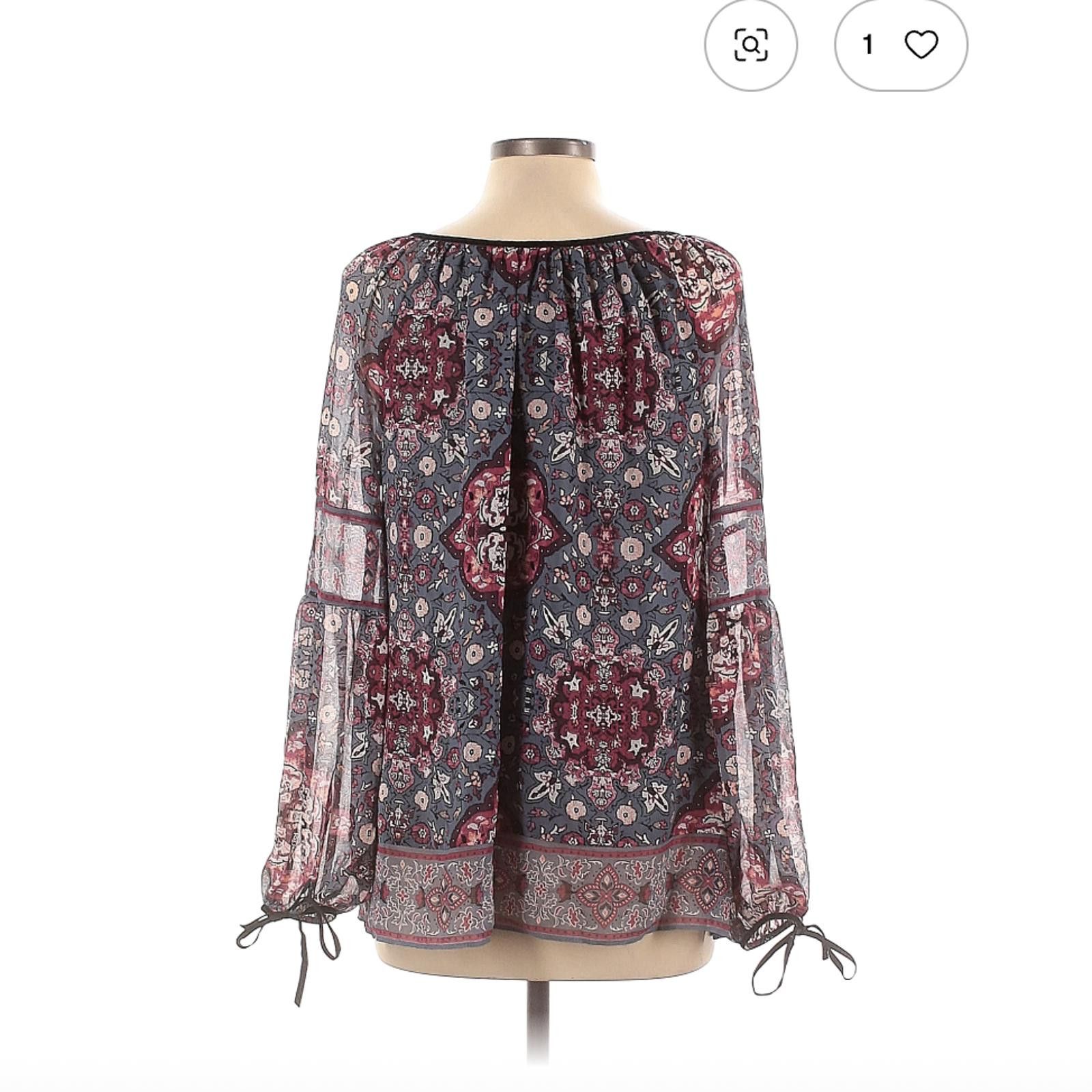 Other White House Black Market Size 12 Long Sleeve Blouse Size XL / US 12-14 / IT 48-50 - 2 Thumbnail
