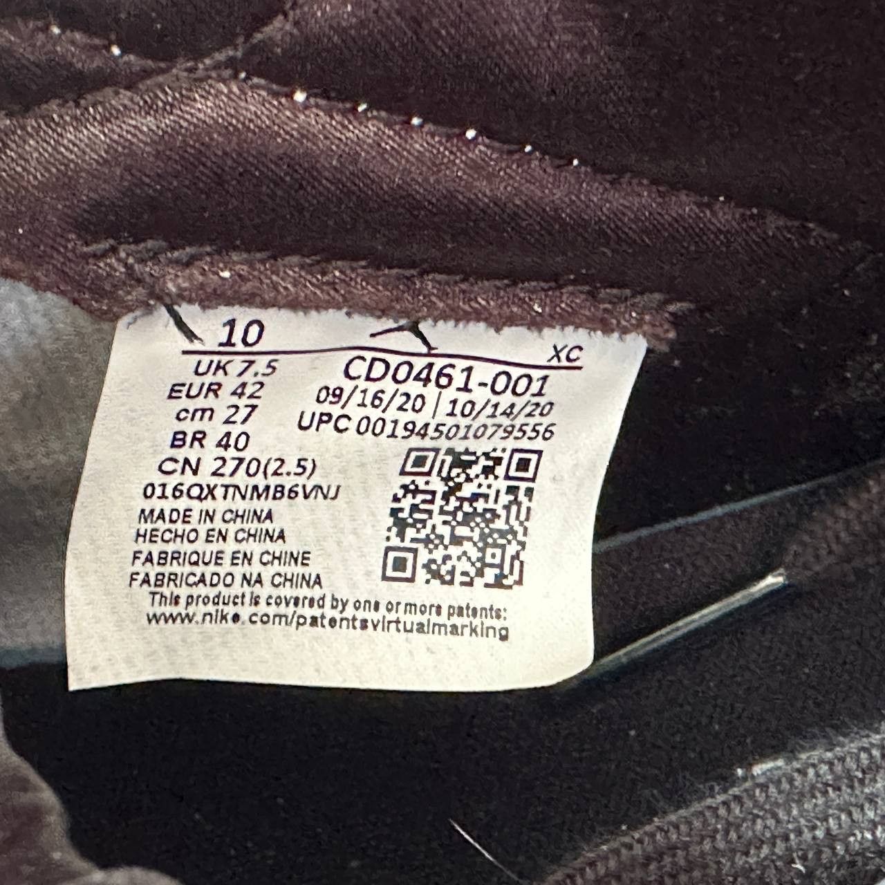 Jordan Brand Air Jordan 1 Retro High Silver Toe Size 42 CD0461-001 Size US 10 / IT 40 - 8 Thumbnail