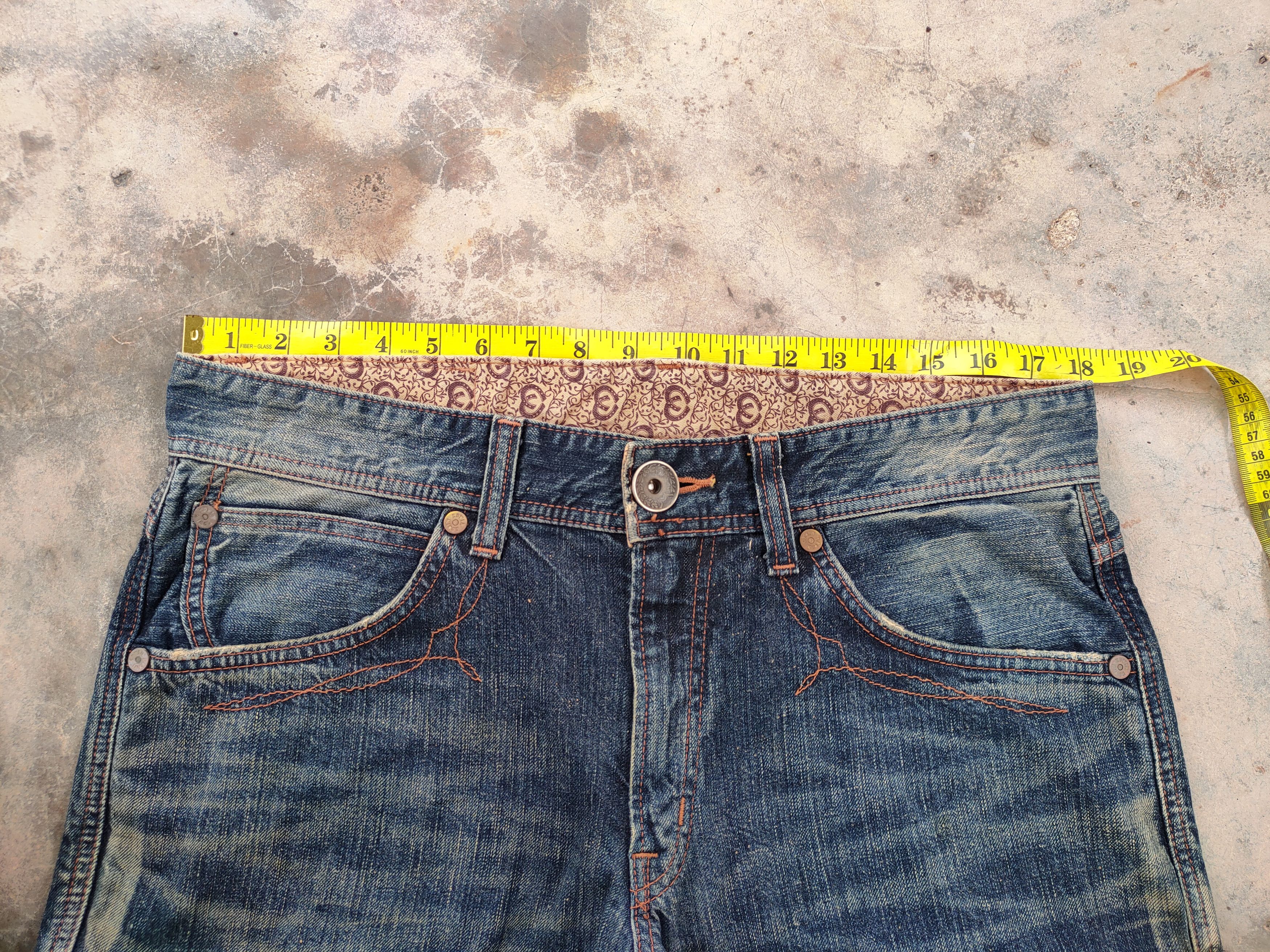 Edwin VINTAGE EDWIN BLUE TRIP RUSTY FADED RIPPED JEAN DENIM PANTS Size US 36 / EU 52 - 7 Thumbnail