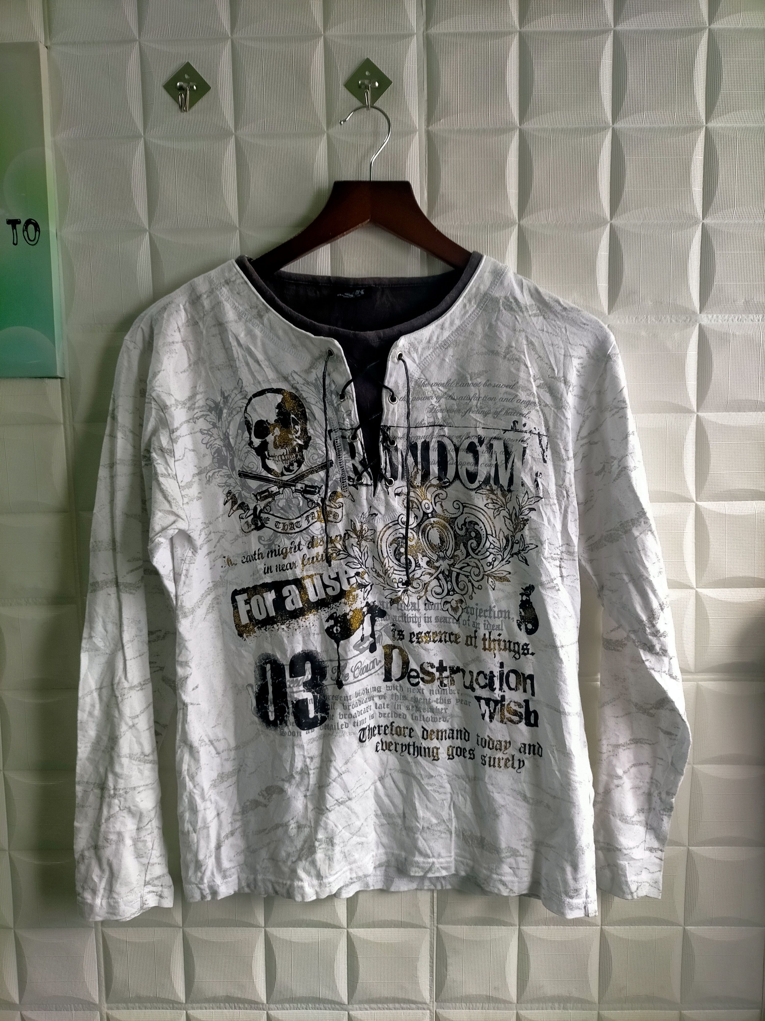 Beauty Beast Vintage Double Layers Beaumere Poem Longsleeve Size US M / EU 48-50 / 2 - 1 Thumbnail