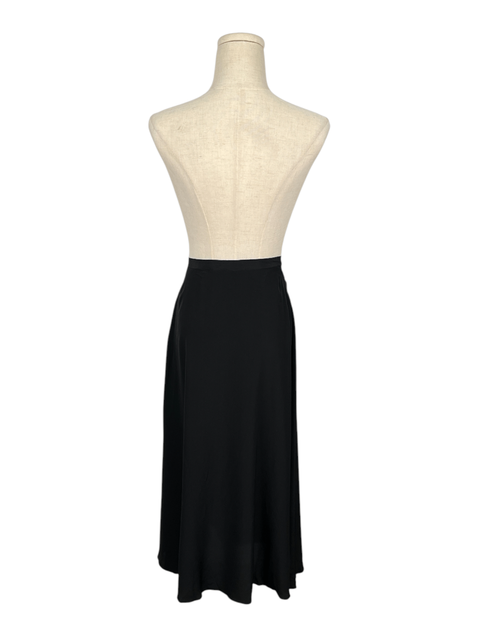 Dior Christian Dior Black Silk Midi Skirt Size 25" / US 0 / IT 36 - 2 Thumbnail