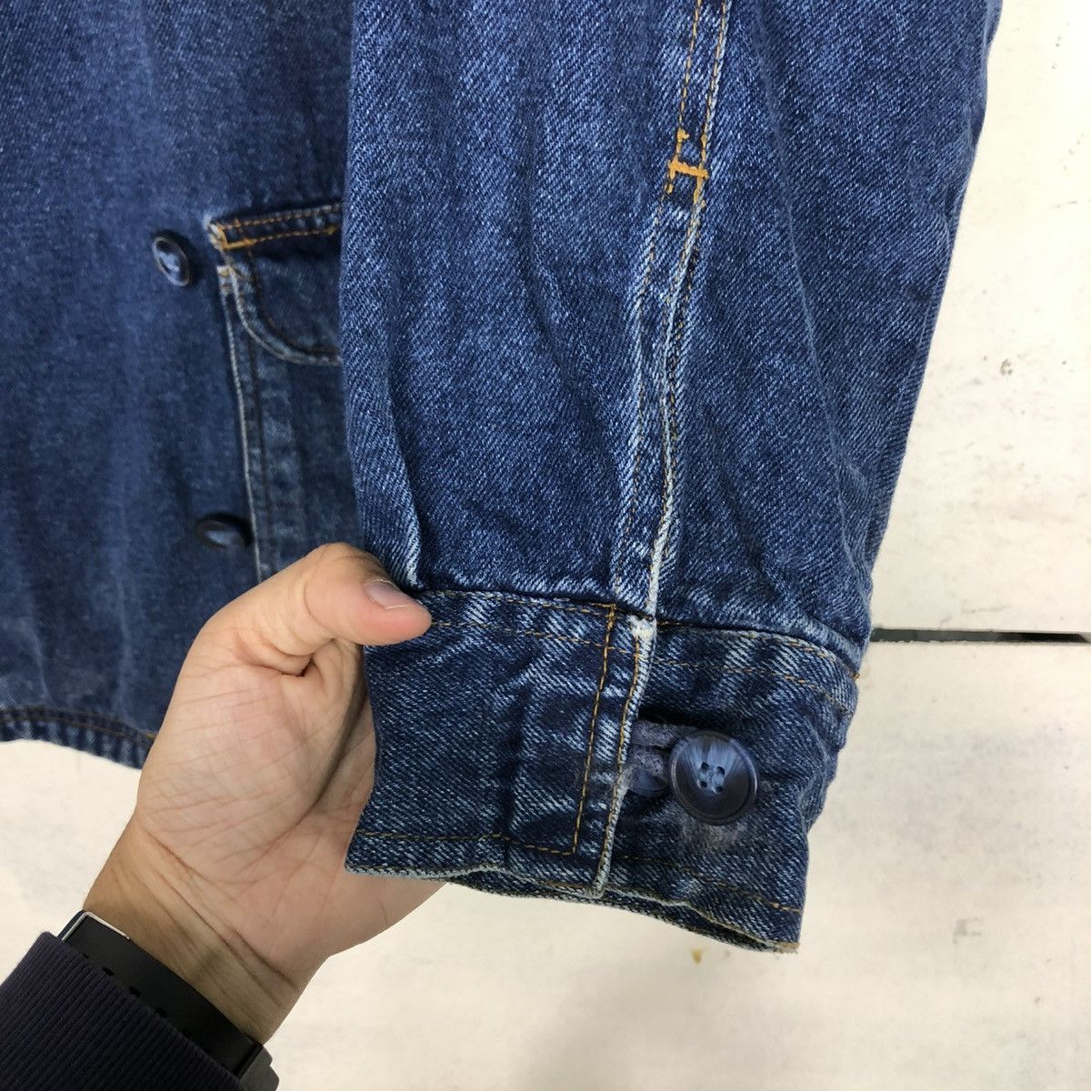 Japanese Brand 🔥VINTAGE CHORE WORK DENIM JACKET CHEROKEE ISSEY MIYAKE Size US L / EU 52-54 / 3 - 17 Thumbnail