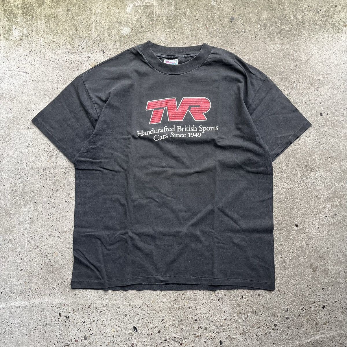 Vintage Vintage Hanes Good TVR British car Tshirt single stitching Size US XL / EU 56 / 4 - 1 Thumbnail