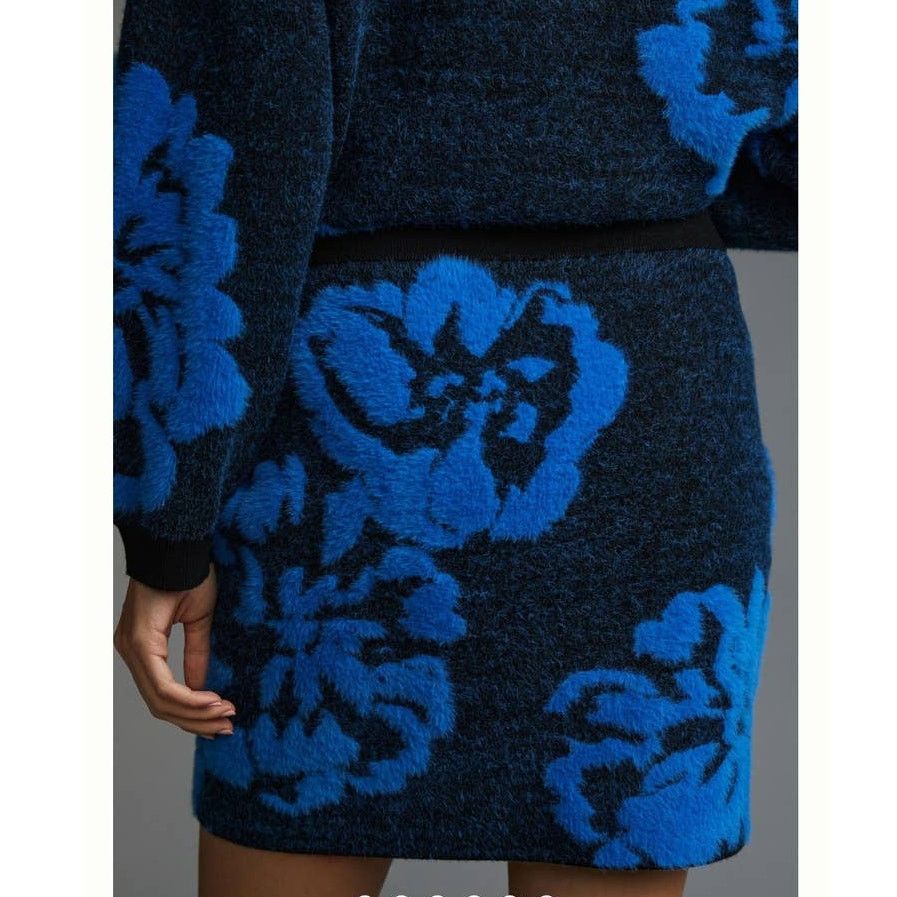 Anthropologie New By Anthropologie Sweater Skirt Only $180 SMALL Floral Size 28" / US 6 / IT 42 - 3 Thumbnail