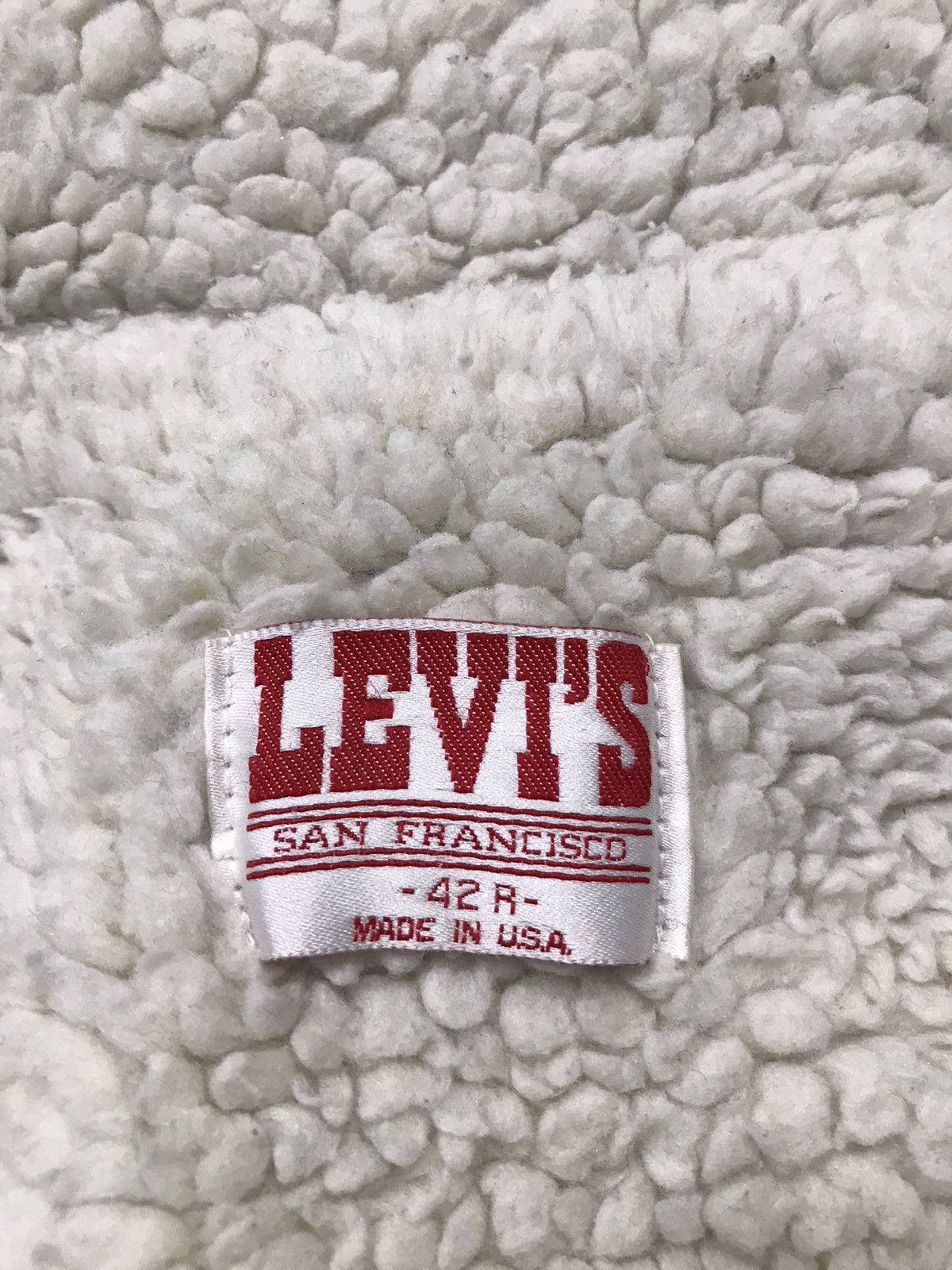 Levi's × Vintage Vintage Levi’s Jacket Sherpa Distressed Snap Button Size US L / EU 52-54 / 3 - 12 Thumbnail