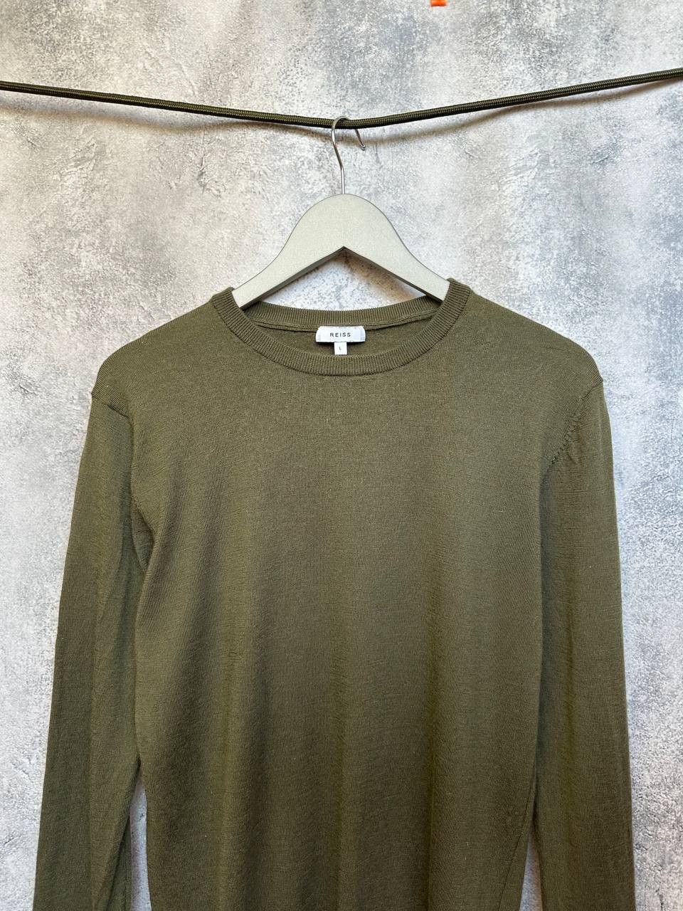 Reiss Reiss Hart Crew Wool Jumper Green LS Pullover Sweater Size US L / EU 52-54 / 3 - 5 Thumbnail