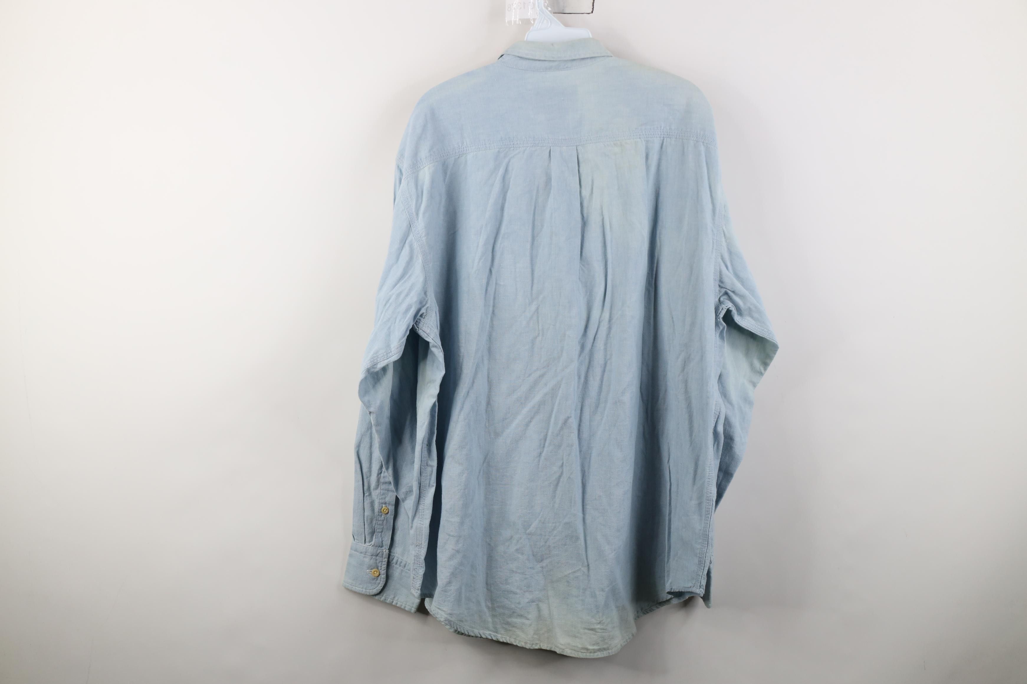 Calvin Klein Deadstock Vtg 90s Calvin Klein Workwear Button Shirt USA Size US L / EU 52-54 / 3 - 18 Thumbnail