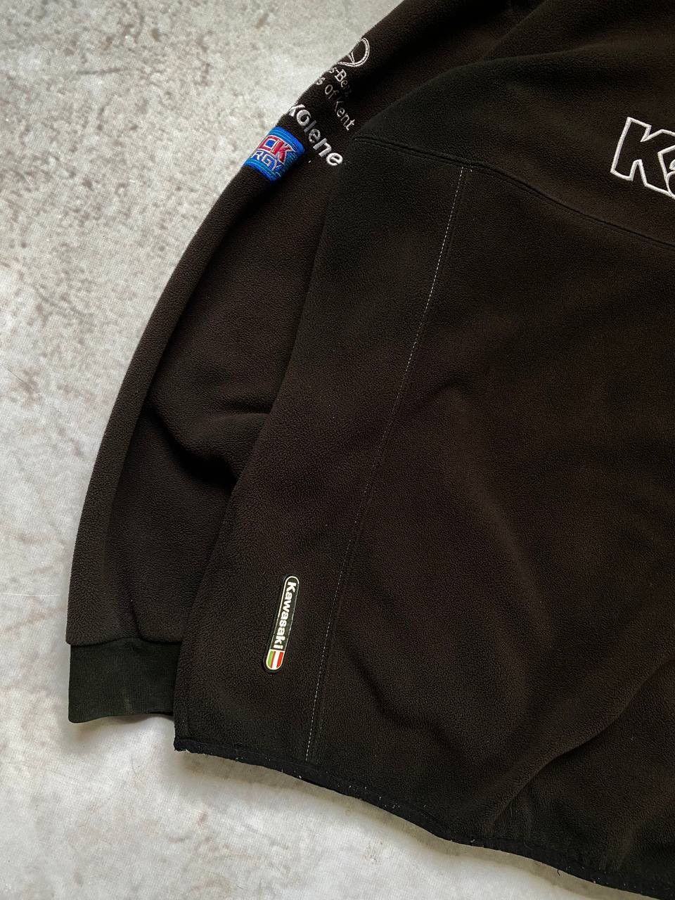 Vintage Vintage Kawasaki Rapid Team Y2K Fleece Racing Jacket Size US XXL / EU 58 / 5 - 7 Thumbnail