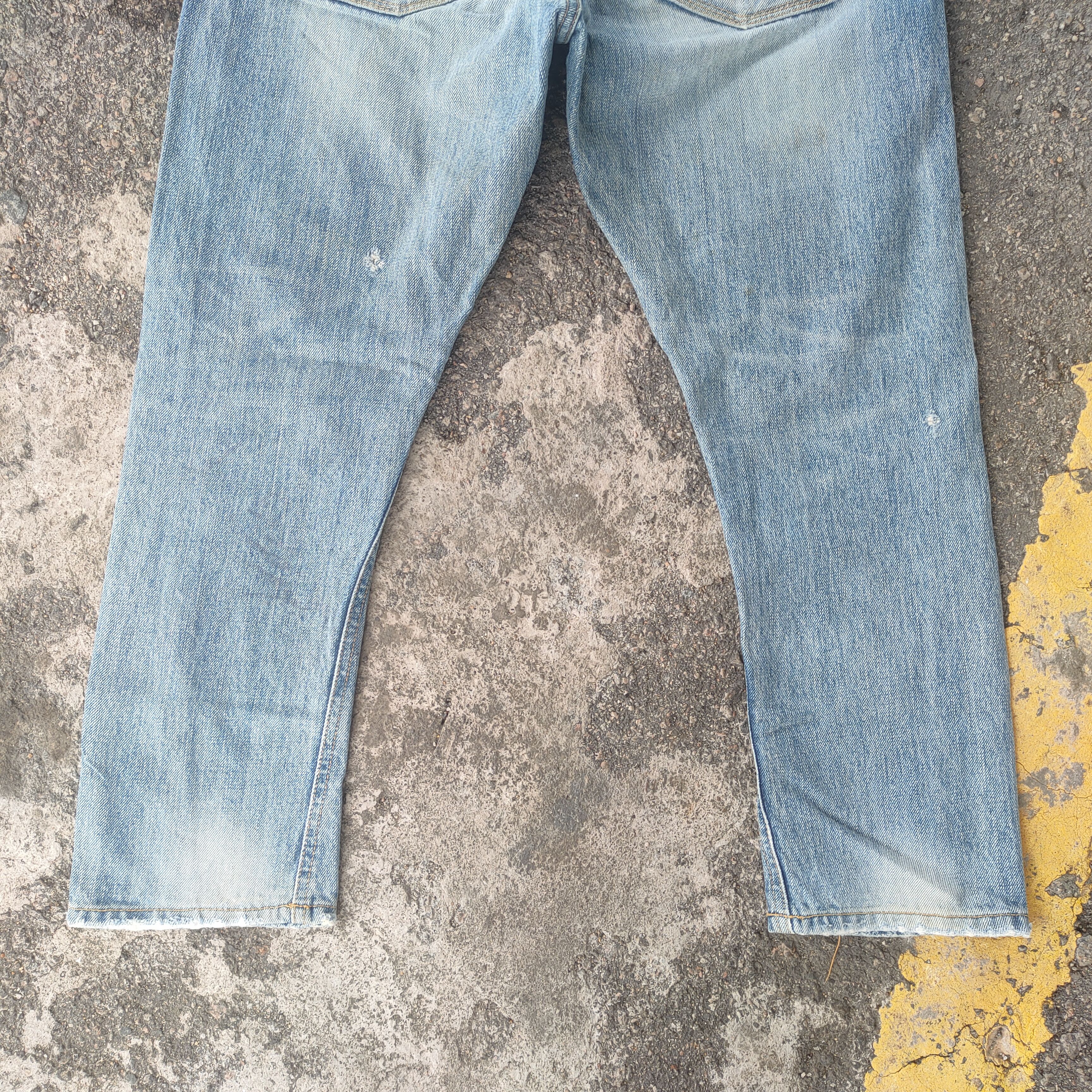 Salvage VINTAGE SELVEGE FADED DISTRESSED JEANS DENIM PANTS Size US 32 / EU 48 - 10 Thumbnail