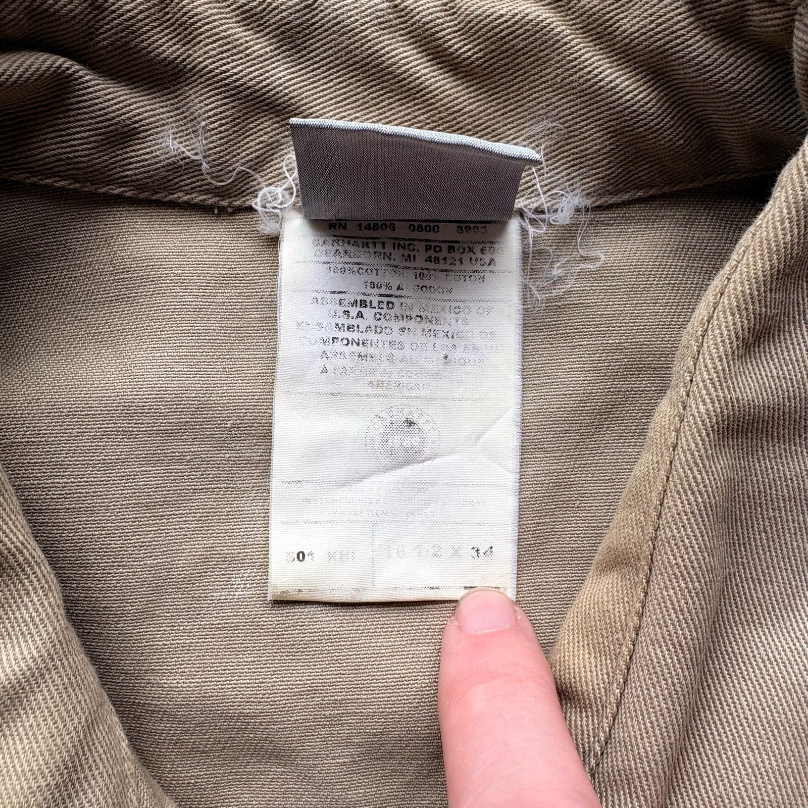 Carhartt Vintage Carhartt Pearl Snap Canvas Work Shirt Size US XL / EU 56 / 4 - 4 Thumbnail