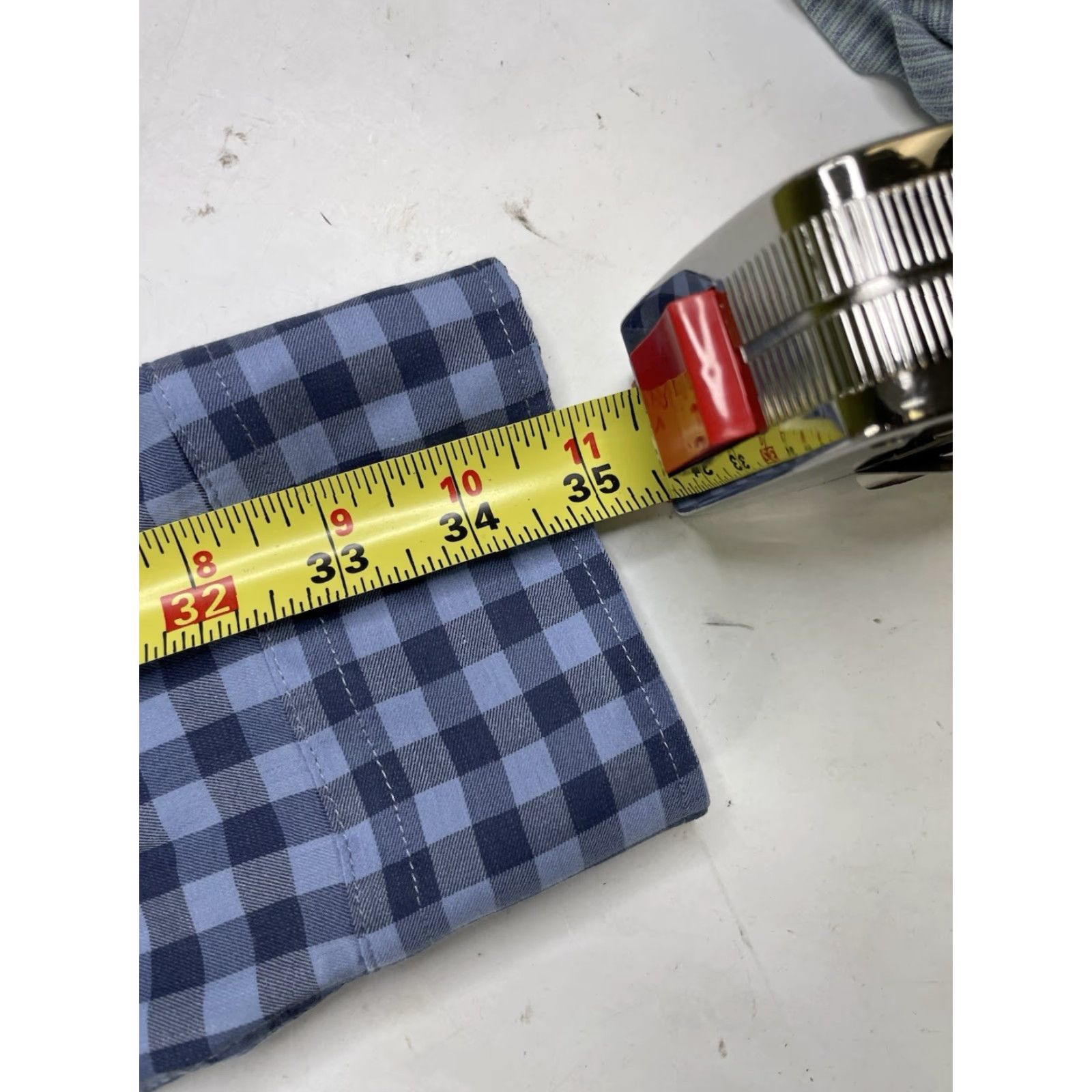 Faherty Faherty Movement Shirt Mens 2XL Button-Down Blue Plaid Classic Fit Size US XXL / EU 58 / 5 - 7 Thumbnail