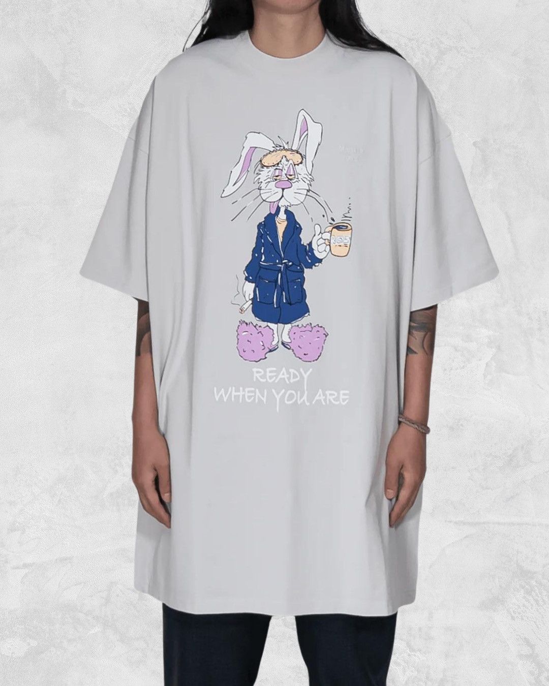 Martine Rose AW22 Groggy Bunny WFH Supersized Shirt Size US XL / EU 56 / 4 - 2 Thumbnail