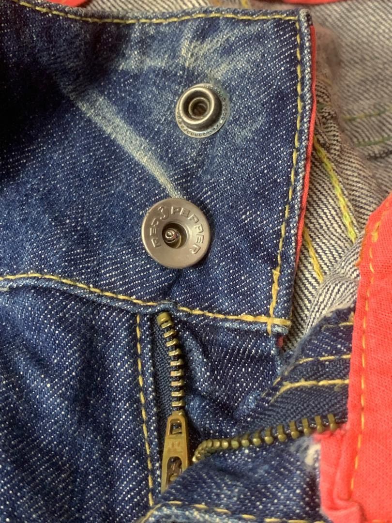 Red Pepper Distressed Denim