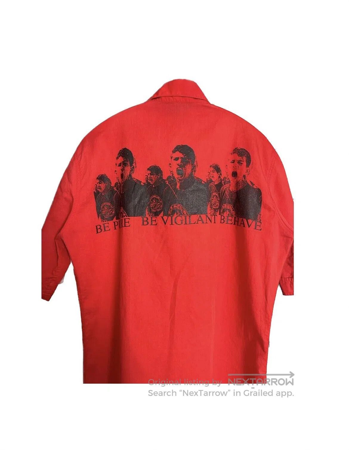 Raf Simons Raf Simons Red Button-Up Shirt. Size US M / EU 48-50 / 2 - 3 Thumbnail