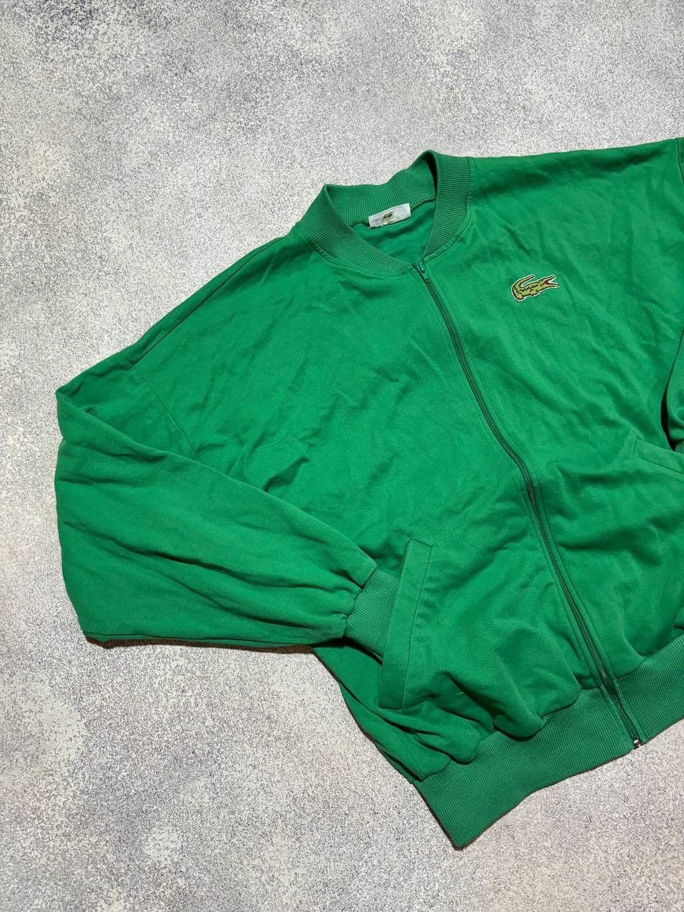 Japanese Brand × Lacoste × Vintage 🐊 Vintage Lacoste Zip Hoodie Bomer Jacket Green Y2K Size US M / EU 48-50 / 2 - 4 Thumbnail
