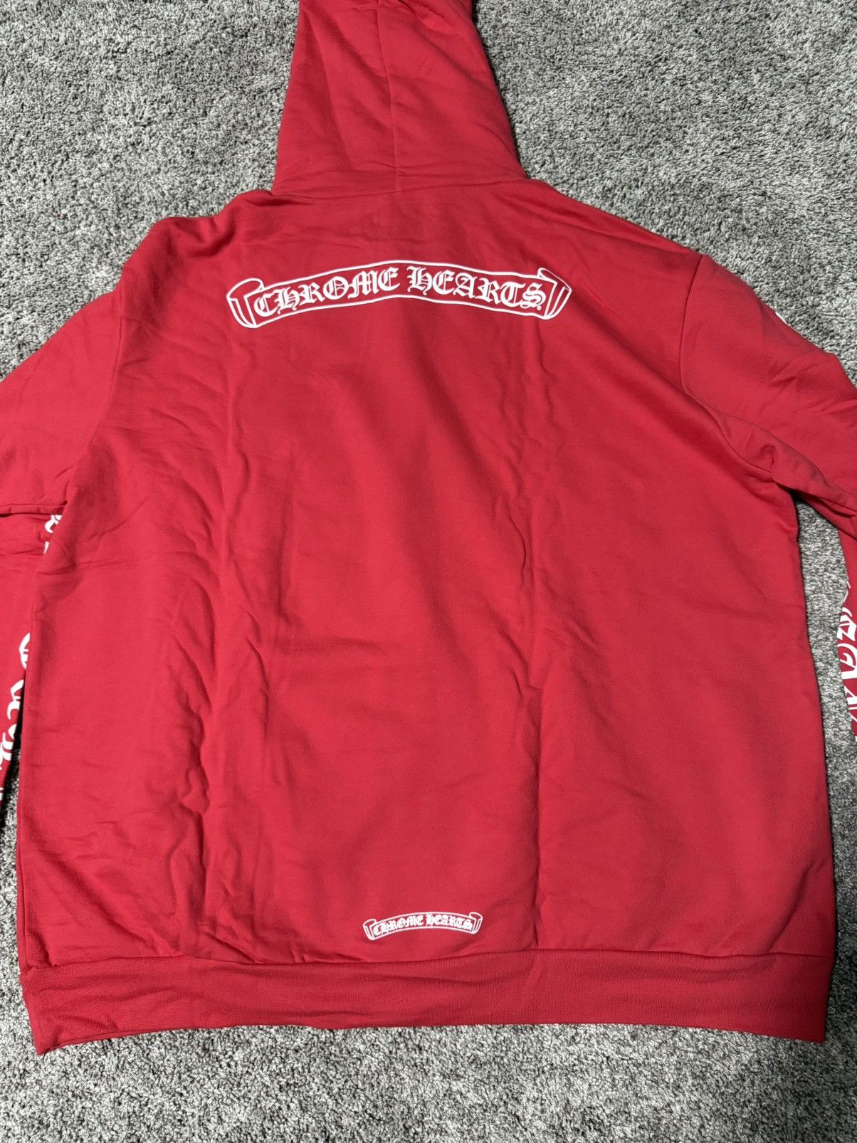 Chrome Hearts Chrome Hearts Red Hoodie XL Size US XL / EU 56 / 4 - 9 Thumbnail