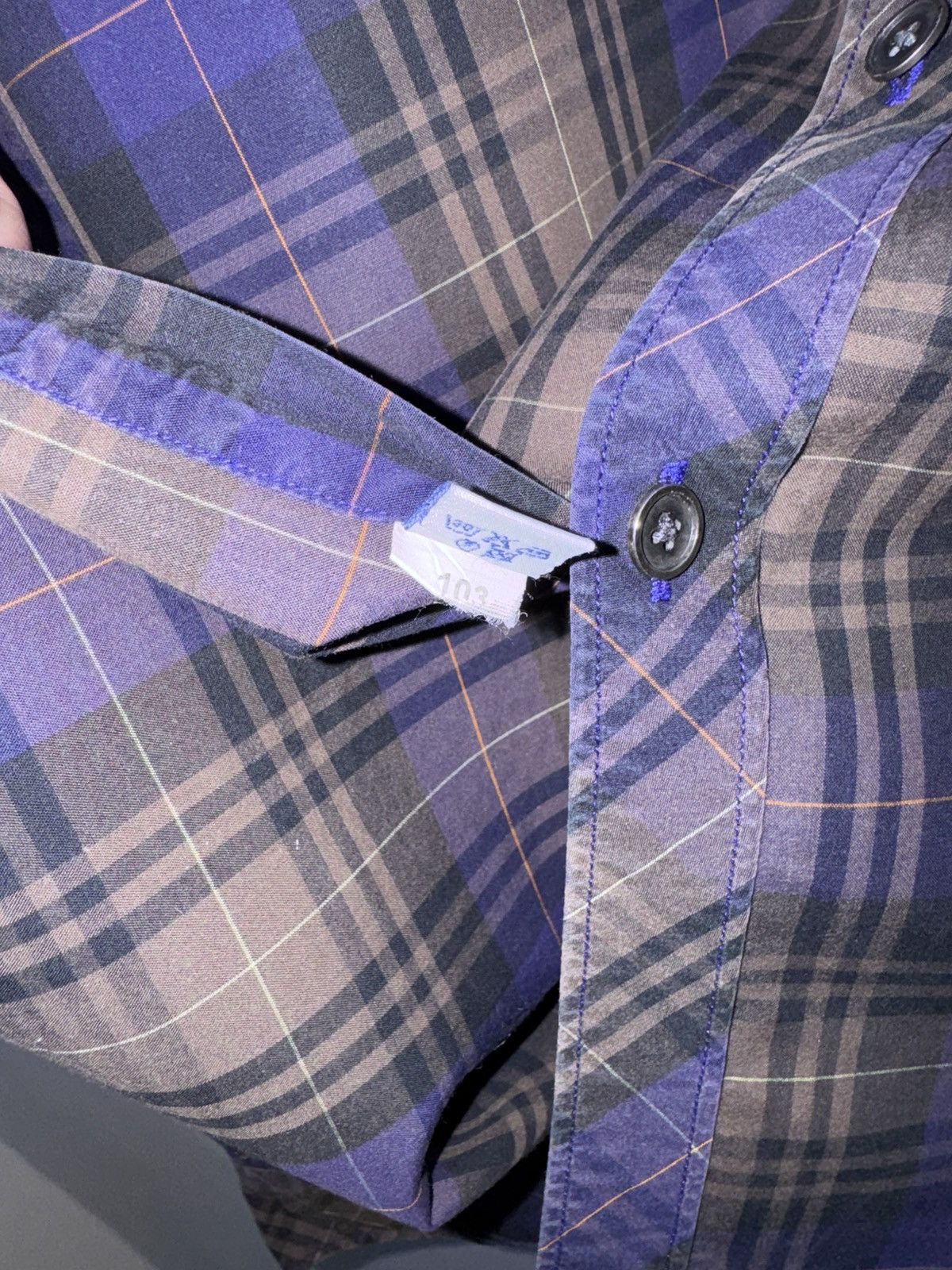 Barbour Barbour Highland Tartan Blue Plaid Flannel Regular Fit Shirt Size US XL / EU 56 / 4 - 7 Thumbnail