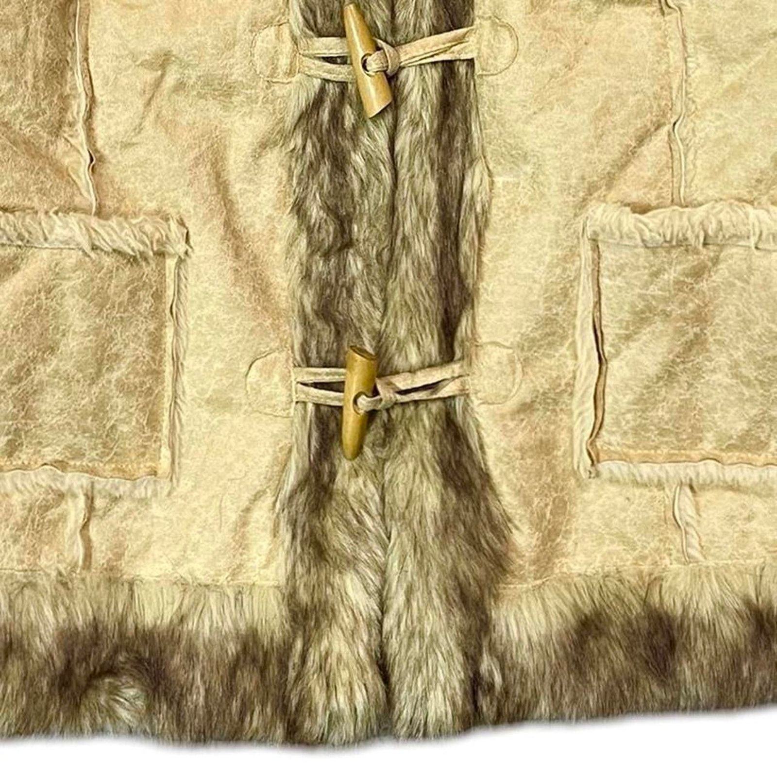Vintage VTG Y2K boho hippie Paris Blues suede Penny Lane afghan Coat Size XL / US 12-14 / IT 48-50 - 8 Thumbnail