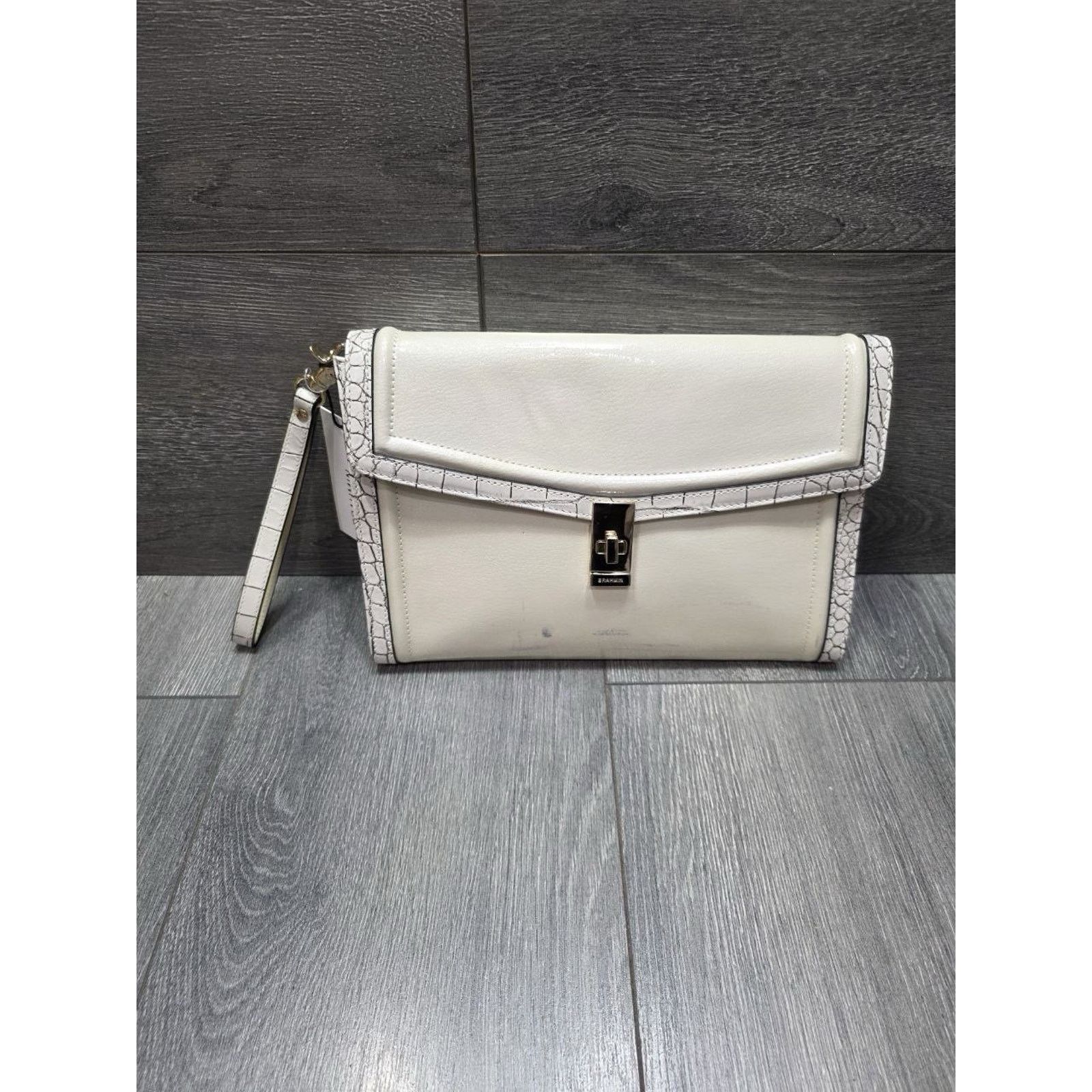 BRAHMIN Brahmin Ruth Ivory Benett wristlet Large Leather B000506 Size ONE SIZE - 3 Thumbnail
