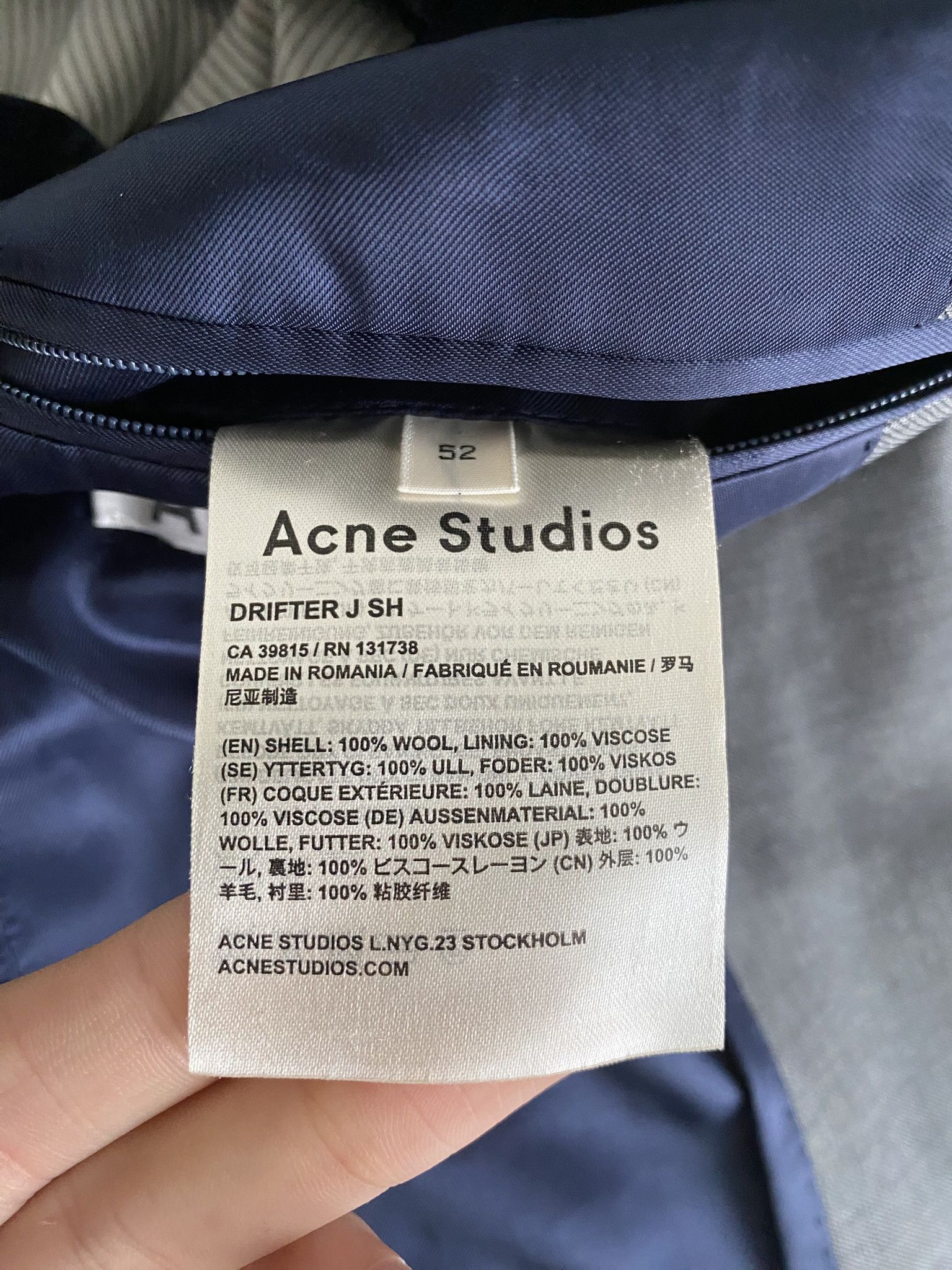 Acne Studios 100% Wool Blazer Jacket Size US XL / EU 56 / 4 - 4 Thumbnail