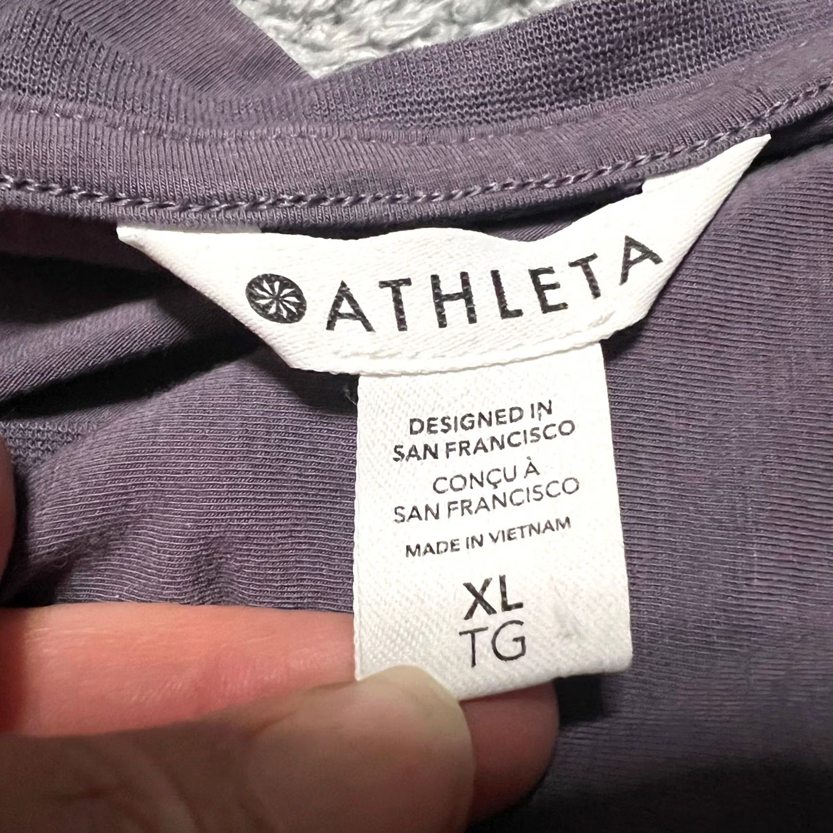 Athleta Athleta Outbound Tee Shirt Womens XL Purple Short Sleeve Shirt Size XL / US 12-14 / IT 48-50 - 5 Thumbnail