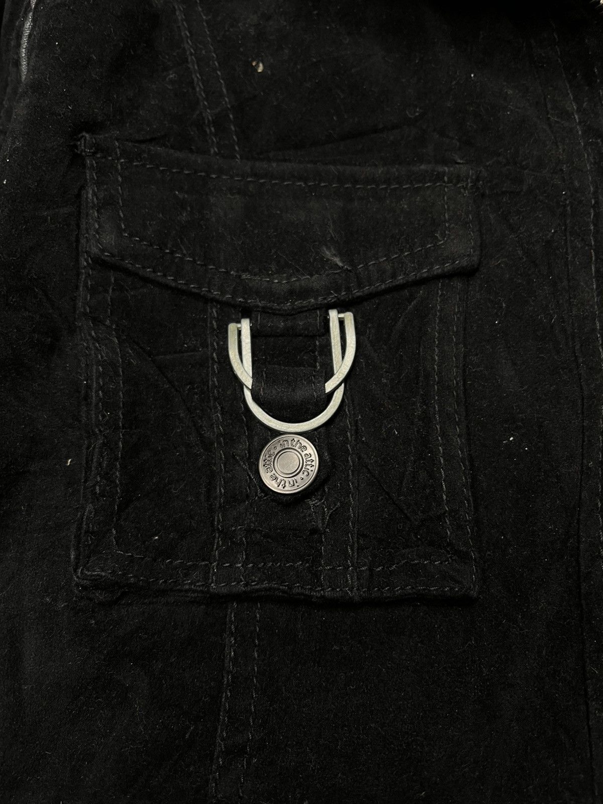 In The Attic In The Attic Suede Jacket Hidden Hooded Size US L / EU 52-54 / 3 - 9 Thumbnail