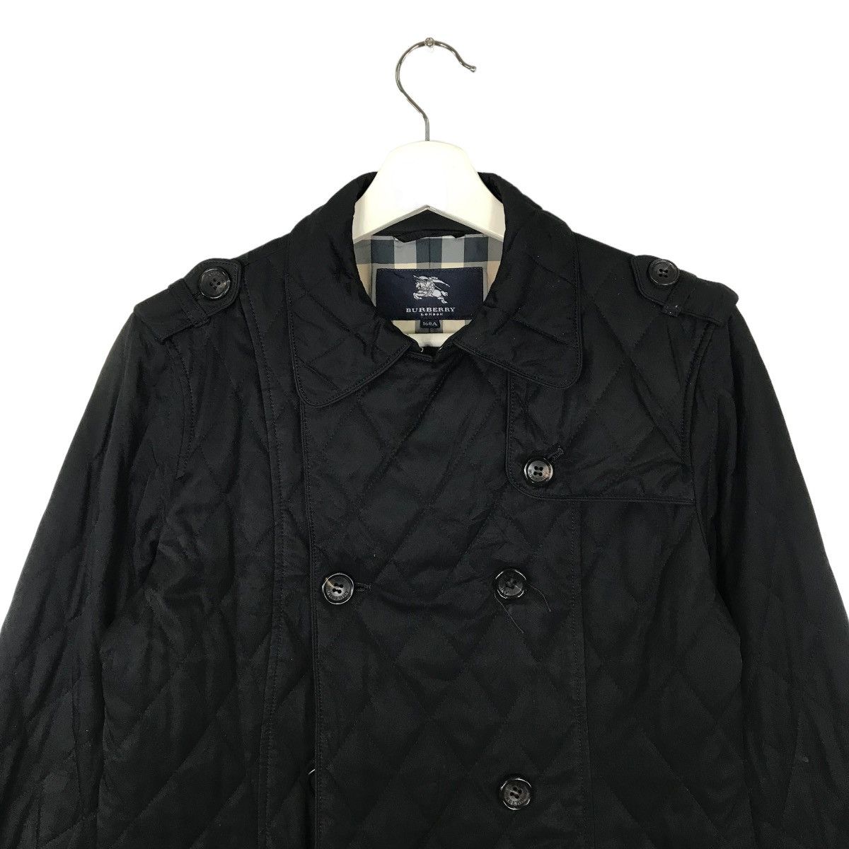 Burberry 💥 BURBERRY QUILTED DOUBLE BREAST BELT JACKET Size US S / EU 44-46 / 1 - 3 Thumbnail