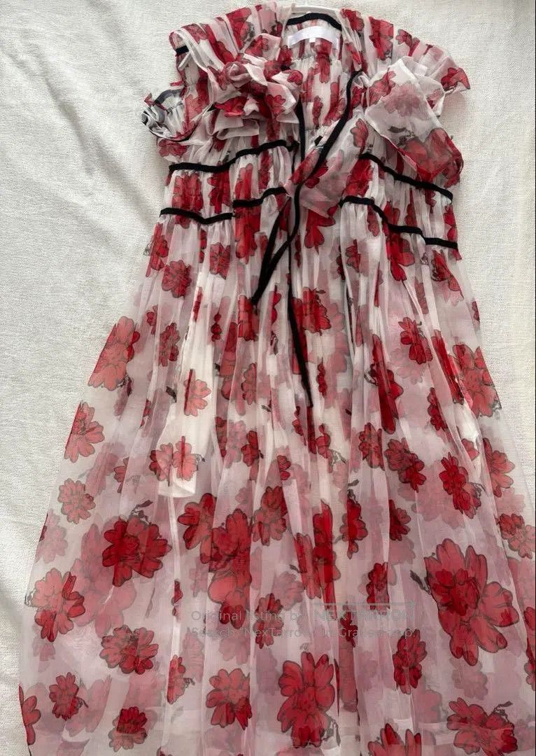 Comme des Garcons Comme Des Garcons Red vintage floral dress Size M / US 6-8 / IT 42-44 - 2 Thumbnail