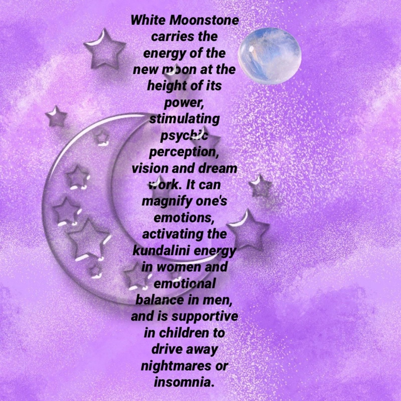 The Unbranded Brand Om Rainbow Moonstone Solid Sterling Silver Ring Size 8.5 Size ONE SIZE - 8 Thumbnail