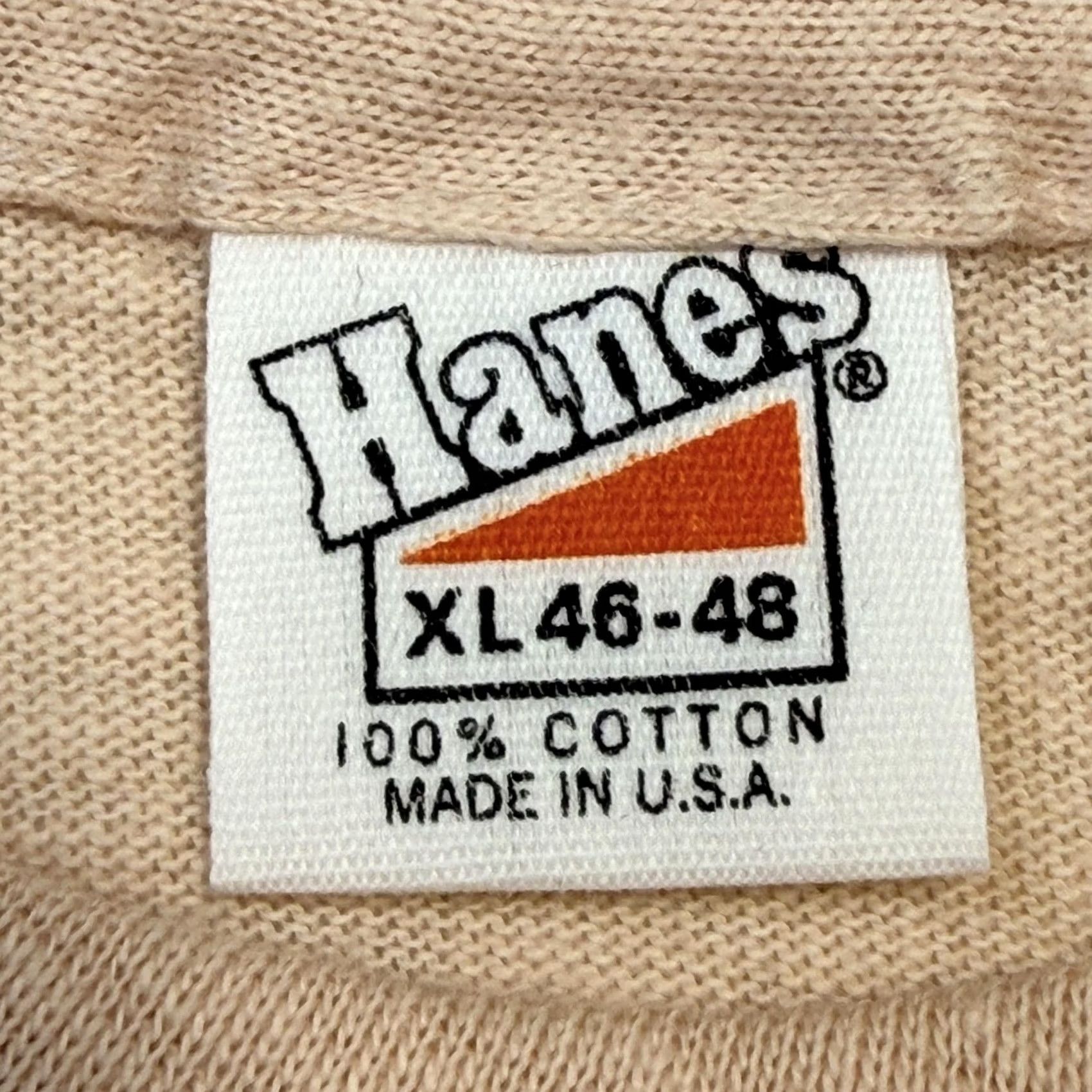 Hanes Vintage Hanes Shirt Mens XL Beige Crew Neck 100% Cotton Graphic Tee J. Pedroncelli Sonoma County Wines Geyserville California USA Men’s Size US XL / EU 56 / 4 - 3 Thumbnail